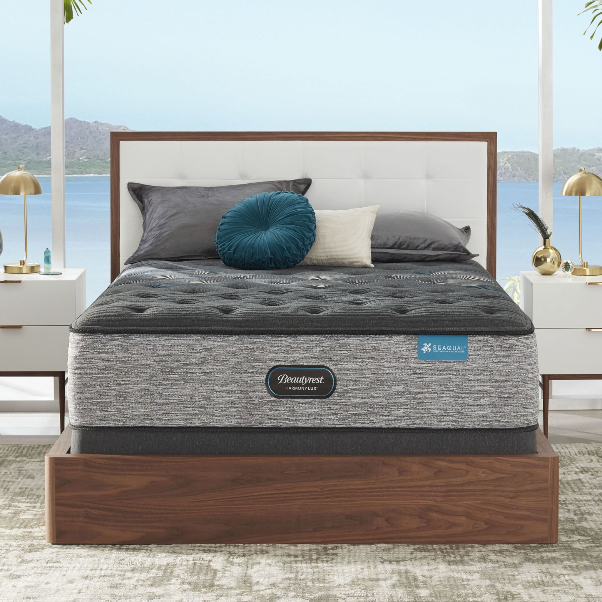 Beautyrest Harmony Lux Sustain Tight Top Innerspring 14.25 Inch Mattress - Queen Size, Medium Firm Support for Back Pain Relief, Cooling Sleep Surface for Hot Sleepers, Perfect for Master Bedrooms & Guest Rooms