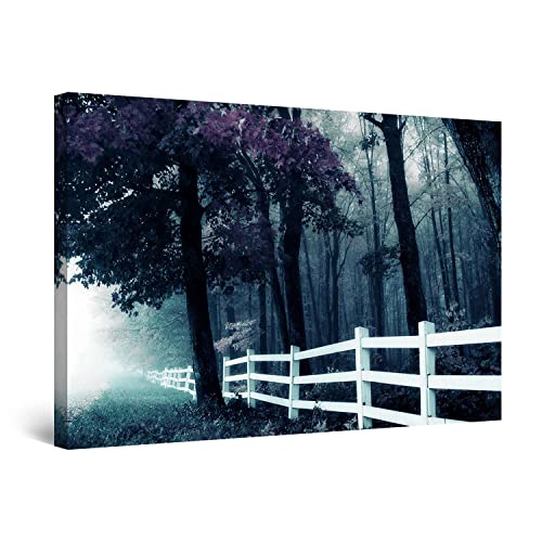 White Purple Trees