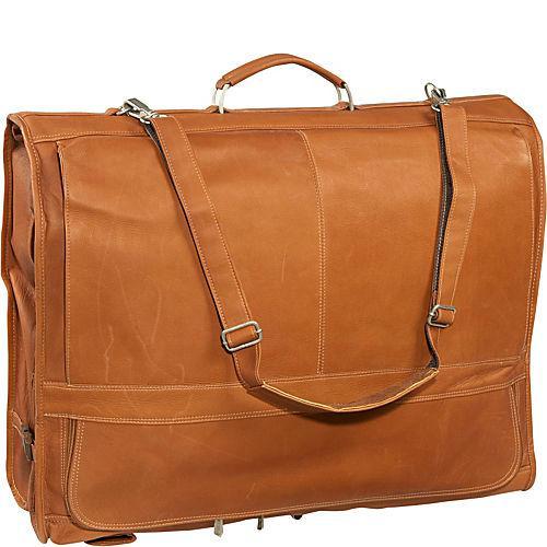 Premium Piel Leather Expandable Garment Bag for Business Travel - Durable Executive Suit Carrier with Extra Storage Space | Perfect for Business Trips, Weddings & Formal Events