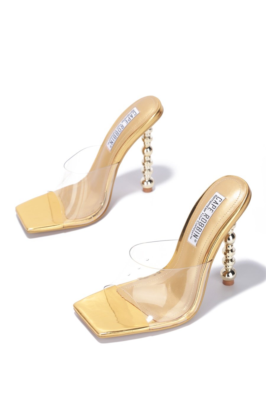 Elegant Gold Heels for Women - Meghan Style High Heel Pumps for Parties, Weddings & Evening Events