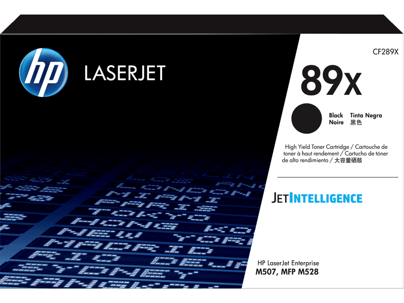 HP 89X Black High Yield Toner Cartridge - Compatible with HP M507 & M528 Printers - Ideal for Office Printing & High Volume Documents