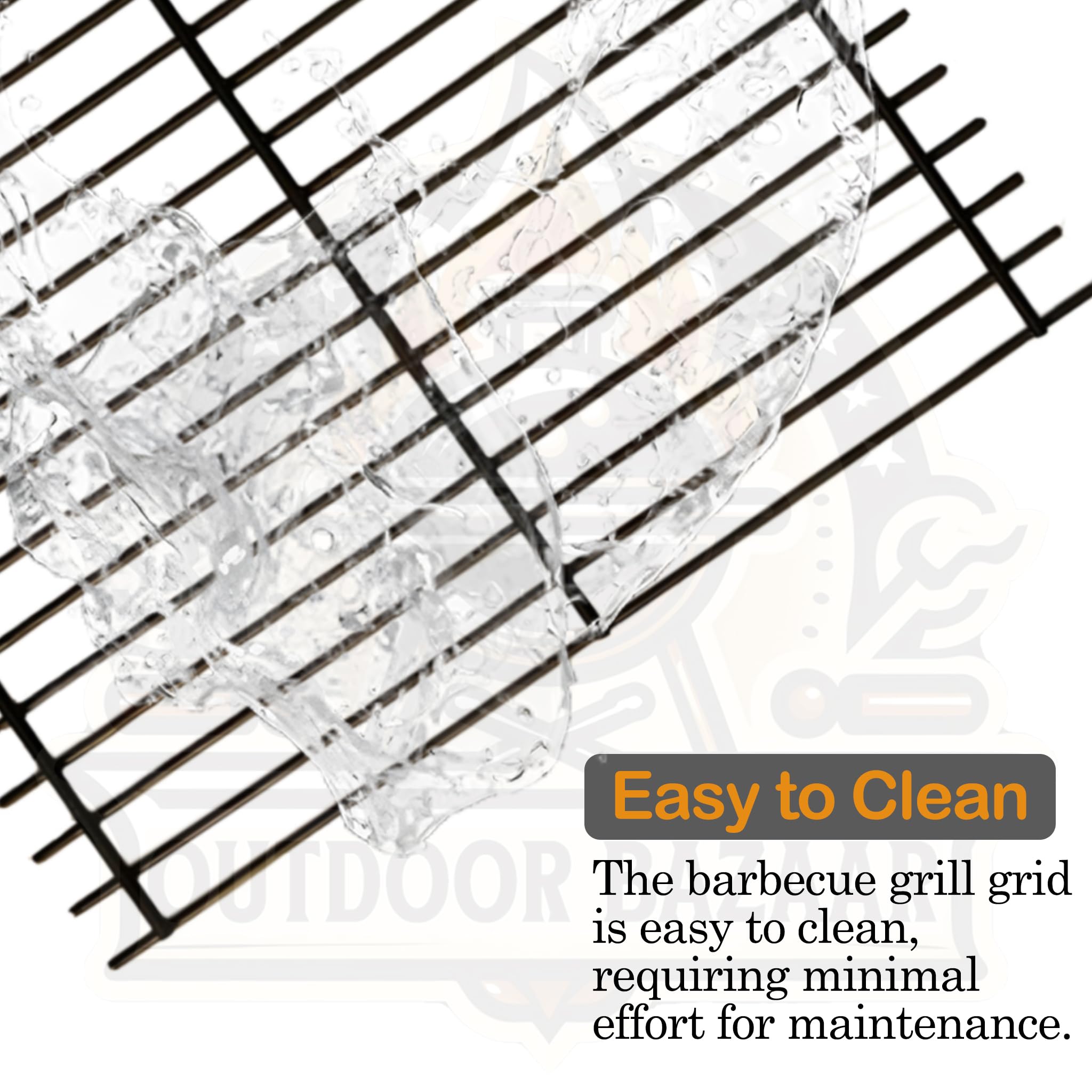 Master Cook 3 Burner Grill Replacement Porcelain Coated Cooking Grid Set - Durable BBQ Grill Grates for Outdoor Gas Grilling, Backyard Cookouts & Camping Trips