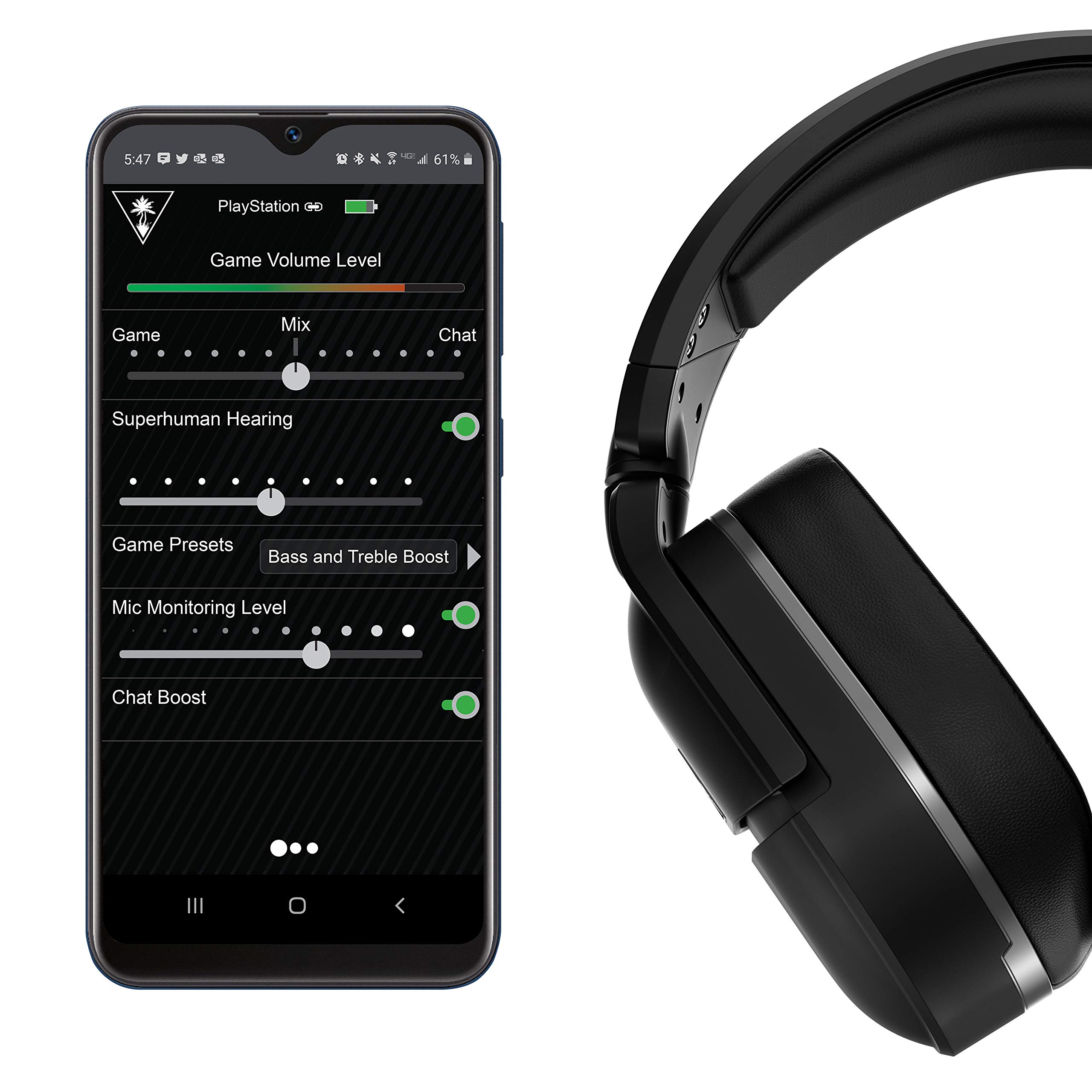 Turtle Beach Stealth 700 Gen 2 Wireless Gaming Headset for PS5, PS4, Nintendo Switch - Bluetooth, 50mm Speakers, 3D Audio, 20H Battery (Black) | Perfect for Competitive Gaming & Immersive Play