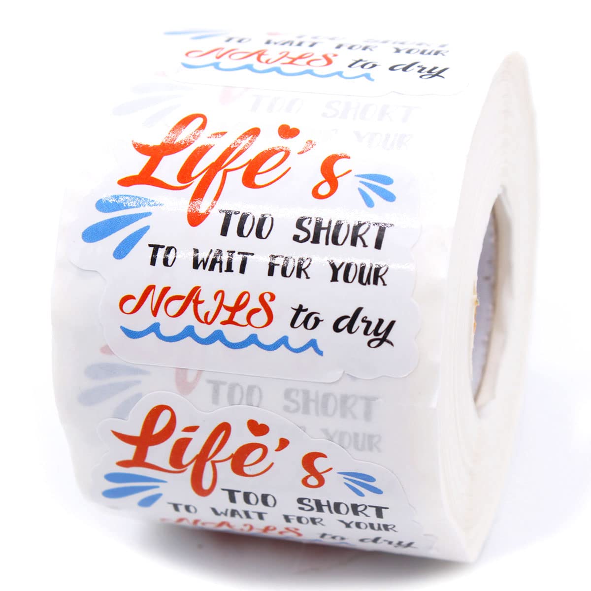 Wholesale Small Business Stickers - Thank You, Packaging & Shipping Labels for Etsy, Shopify & Online Stores - Perfect for Mail Envelopes, Orders & Branding (Life's Too Short Design) - Ideal for Small Business Owners & Ecommerce Sellers