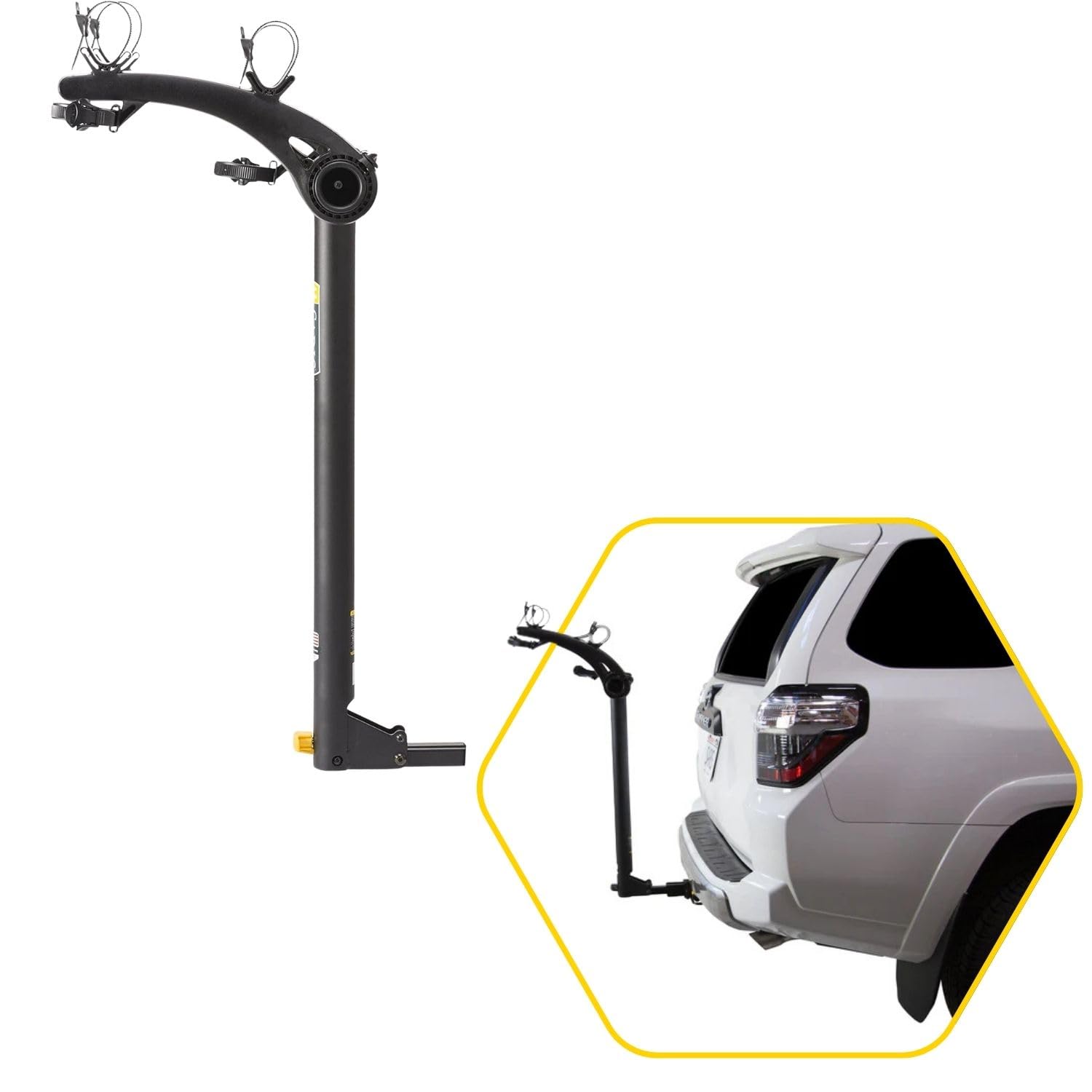 Saris Bones 2-Bike Hitch Rack Bicycle Carrier - Foldable & Tilting Base for Easy Storage | Perfect for SUVs, Trucks & Road Trips | Secure Bike Transport for Cycling Enthusiasts