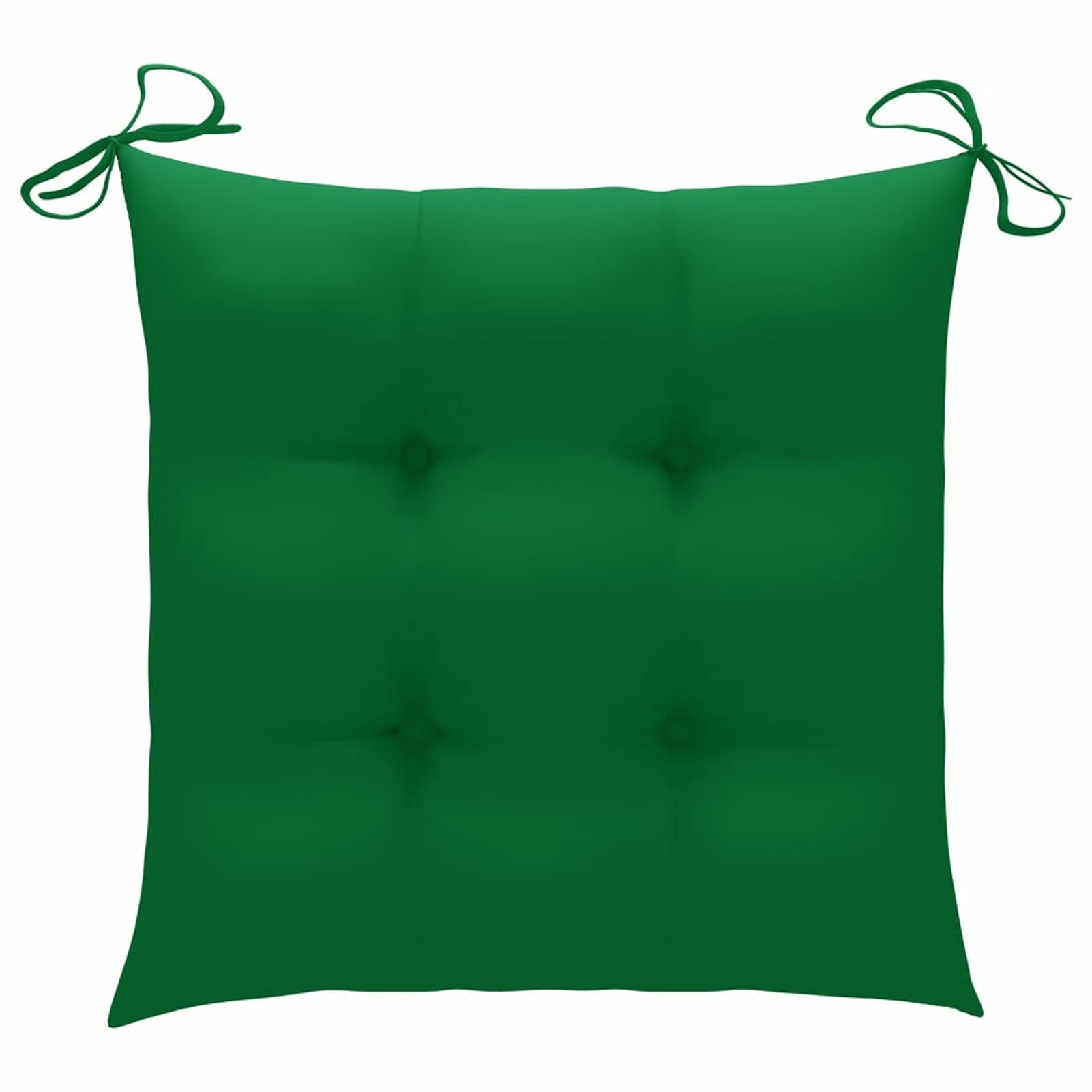 Tidyard 4-Piece Outdoor Garden Chair Cushions Set - Soft Waterproof Fabric Seat Pads (19.7x19.7x2.8 Inches) for Patio, Deck, Poolside & Indoor Use - Green Comfortable Chair Cushions for Dining Chairs, Lounge Chairs & Outdoor Furniture