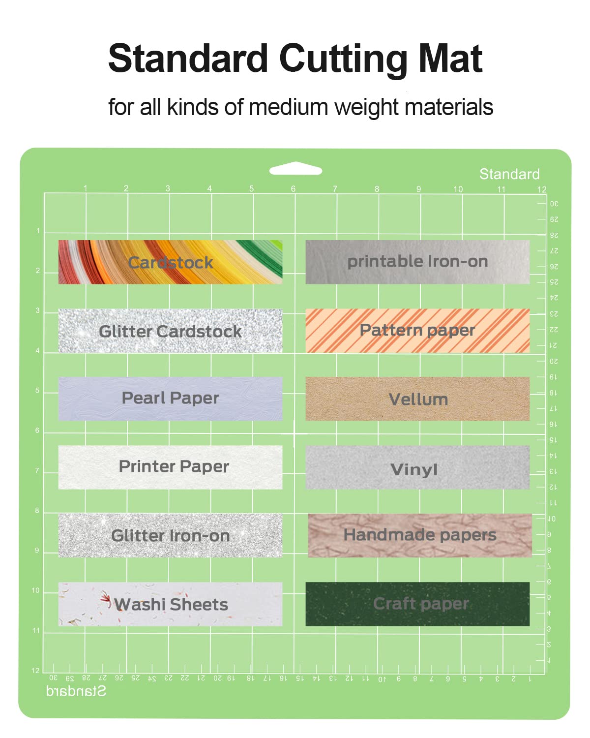 12x12 Cutting Mat 20 Pack for Cricut Maker 3/Maker/Explore 3/Air 2/Air/One - Standard Green Self-Healing Sticky Grip Cutting Pads - Replacement Accessories for Scrapbooking, Stamping & Crafting - Perfect for DIY Projects, Vinyl Cutting & Paper Crafts