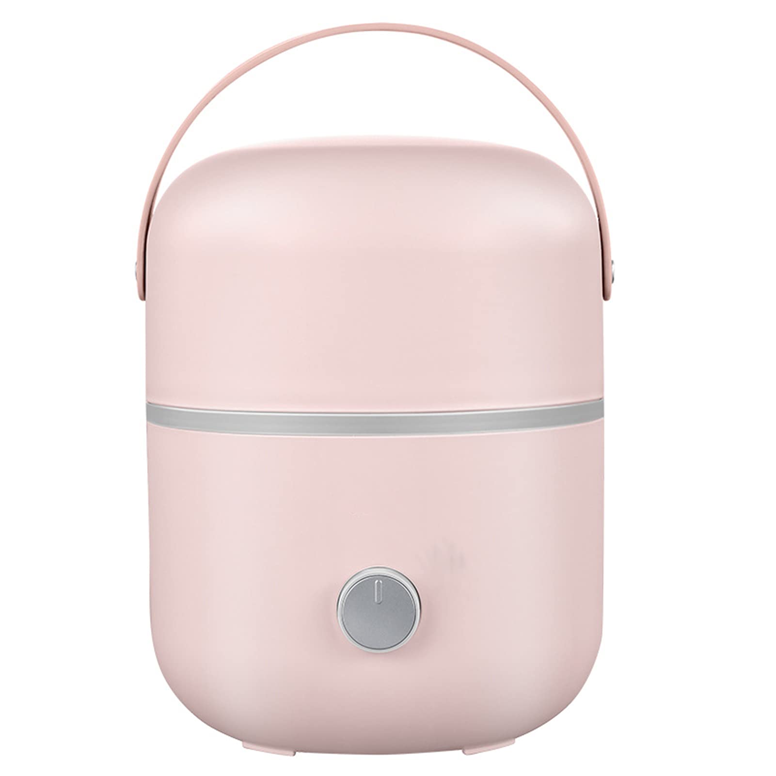 ERFD 2L Electric Lunch Box with Detachable Stainless Steel Container - Portable 220V Food Warmer for Office, School & Travel | Keep Meals Hot Indoors & On-The-Go (Pink)
