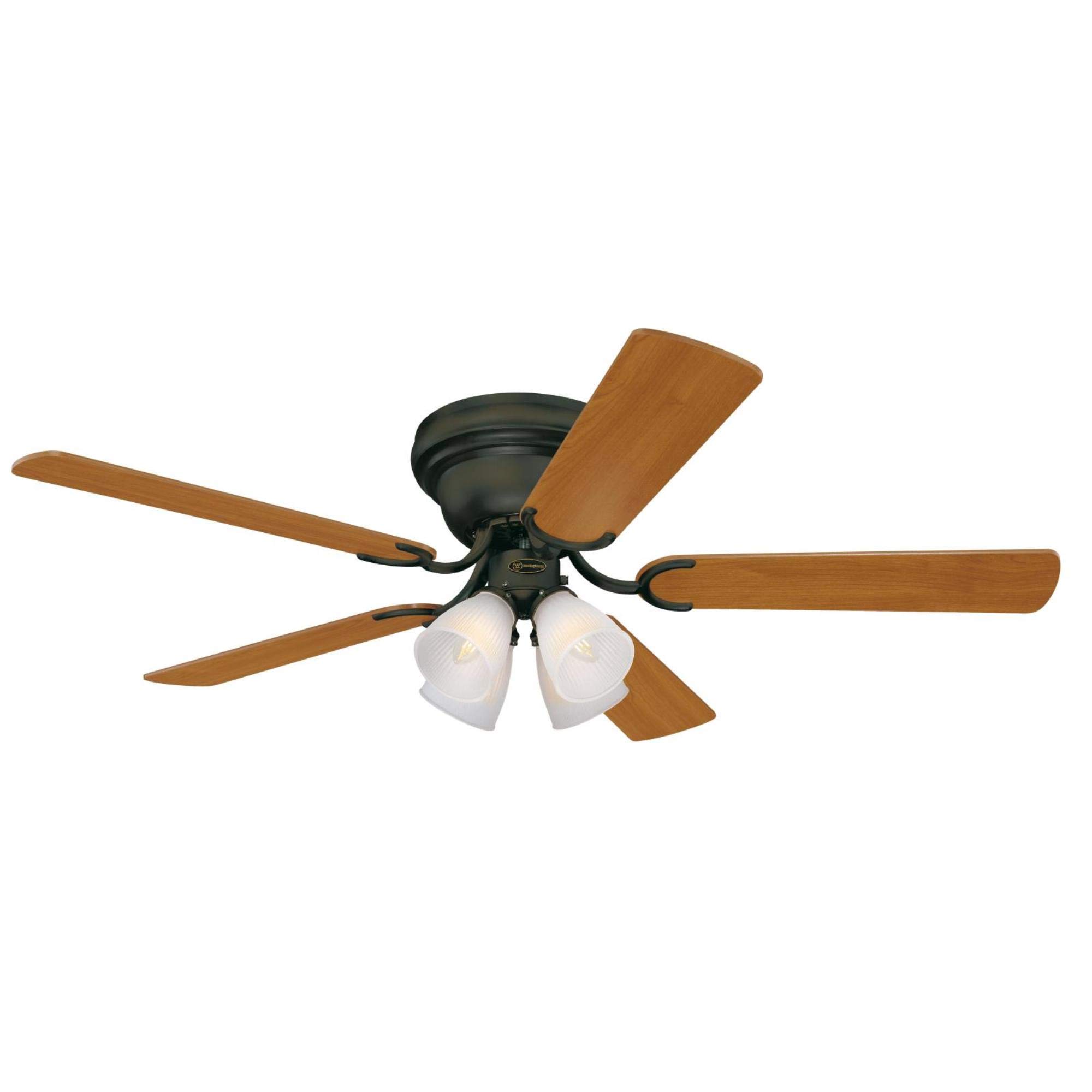 Westinghouse 7232100 CONTEMPRA IV 52 Inch Indoor Ceiling Fan with Light Kit, Oil Rubbed Bronze Finish - Perfect for Living Room, Bedroom, and Home Office Cooling