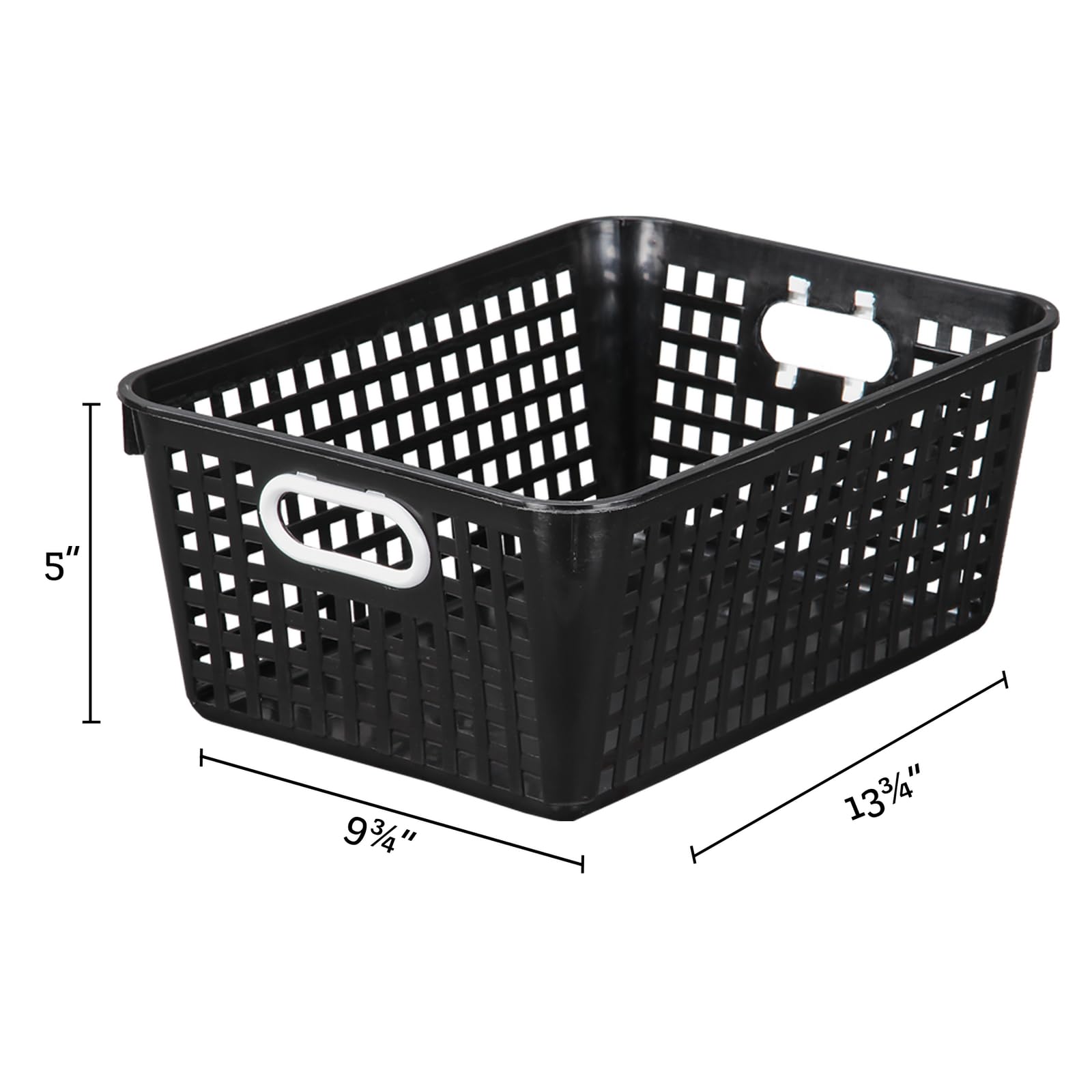 Really Good Stuff 164458PU Large Rectangle Book Basket - Single Storage Bin for Classroom, Library & Home Organization - Perfect for Books, Toys & Supplies