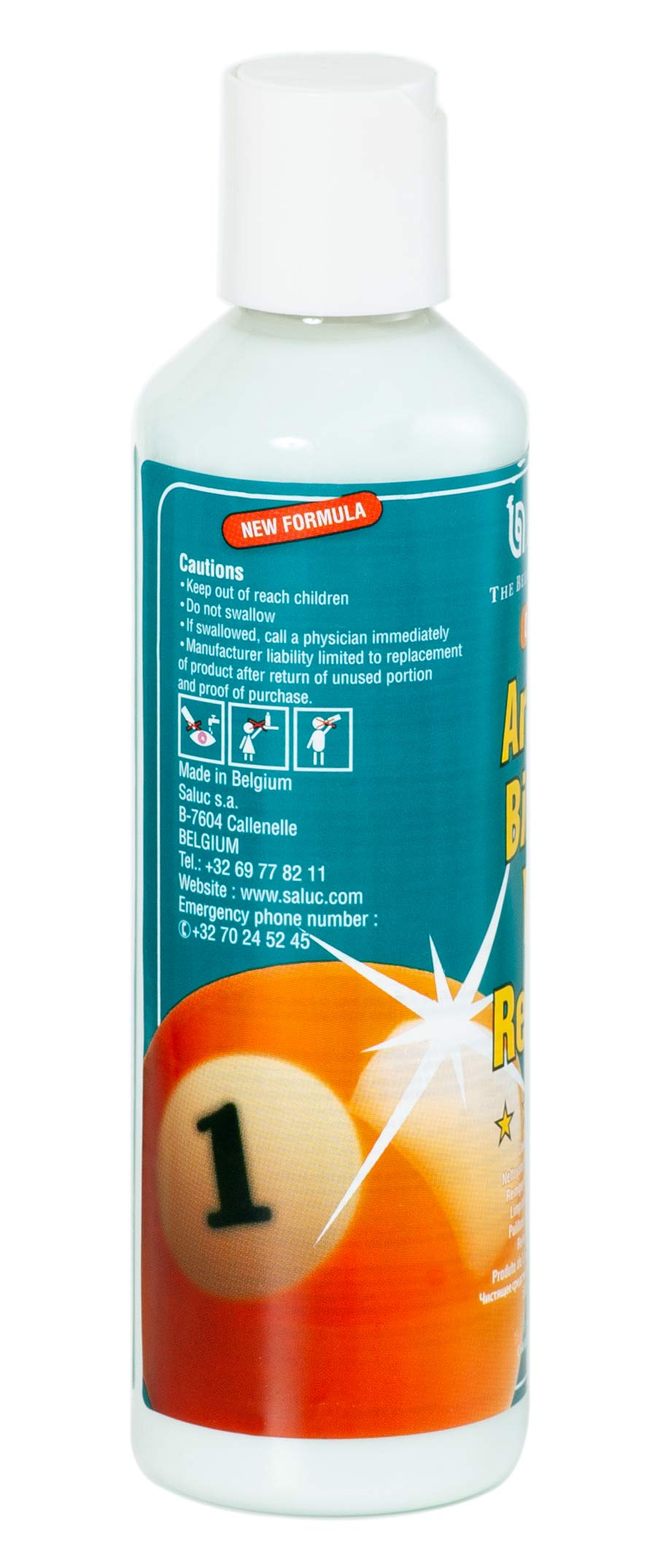 Aramith 2-Pack Billiard Ball Cleaner and Restorer Set - 8.4 fl.oz Bottles Each - Perfect for Pool Table Maintenance & Professional Tournament Use