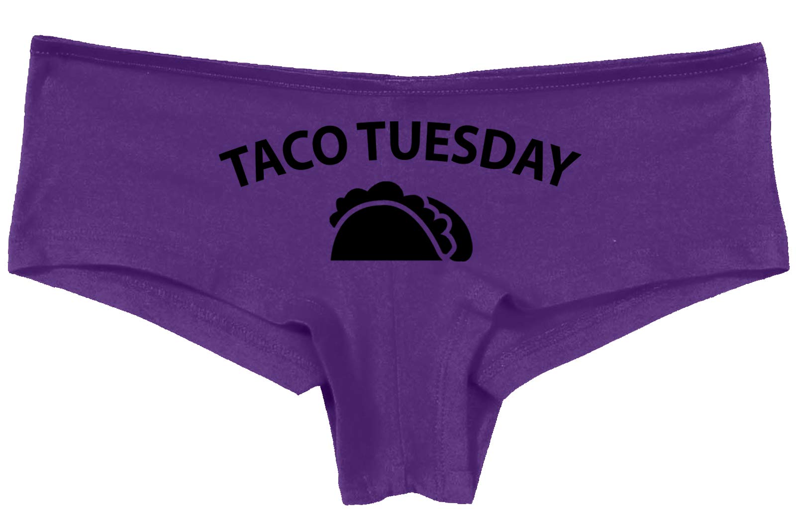 Sexy Purple Lingerie Panties for Women - Playful 'Eat My Taco' Design for Valentine's Day & Couples Fun - Perfect for Bachelorette Parties & Spicy Date Nights