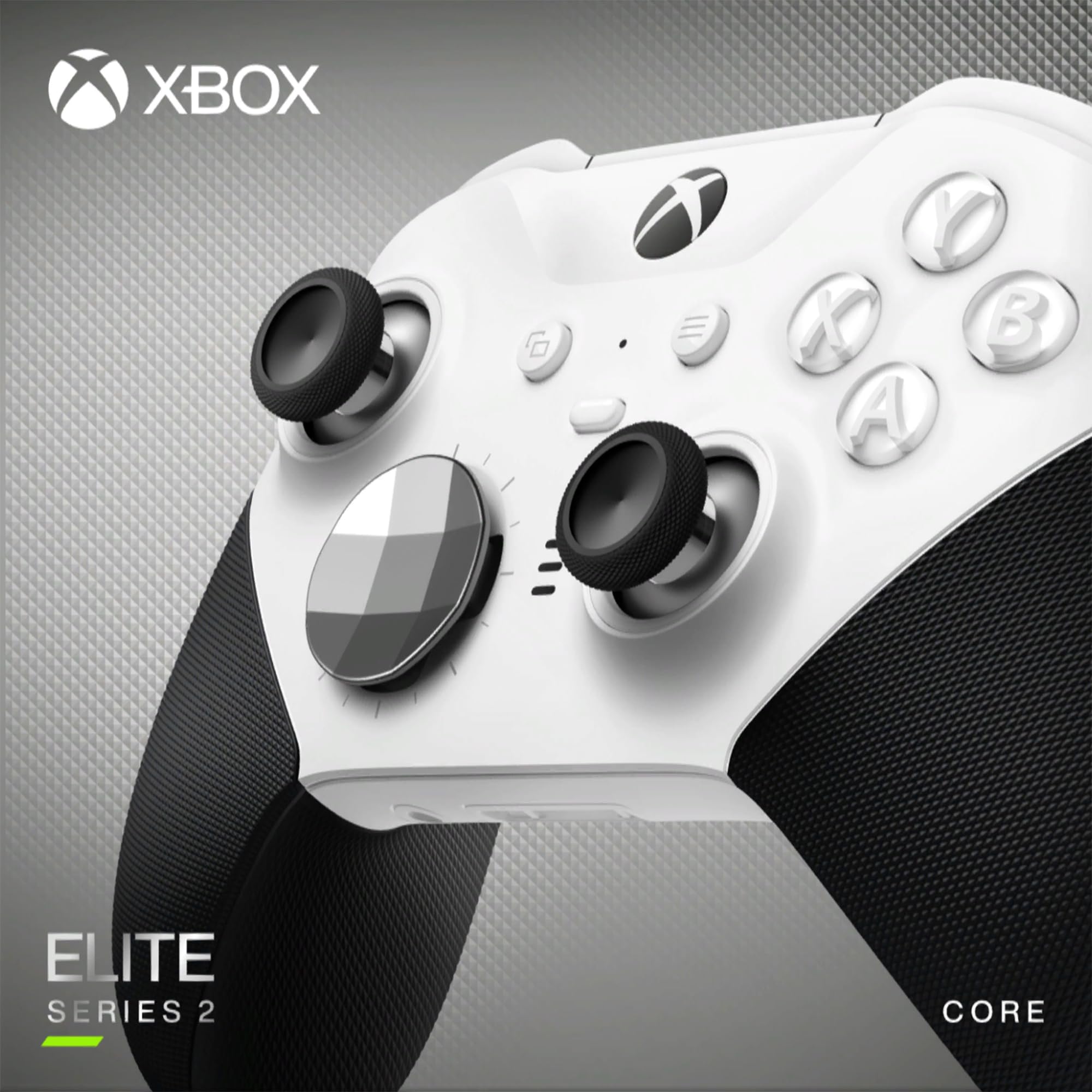 Microsoft Xbox Elite Wireless Controller Series 2 Core - White (Renewed) | Premium Gaming Controller with Adjustable Tension Thumbsticks | Perfect for Competitive Gaming & Professional Esports Players
