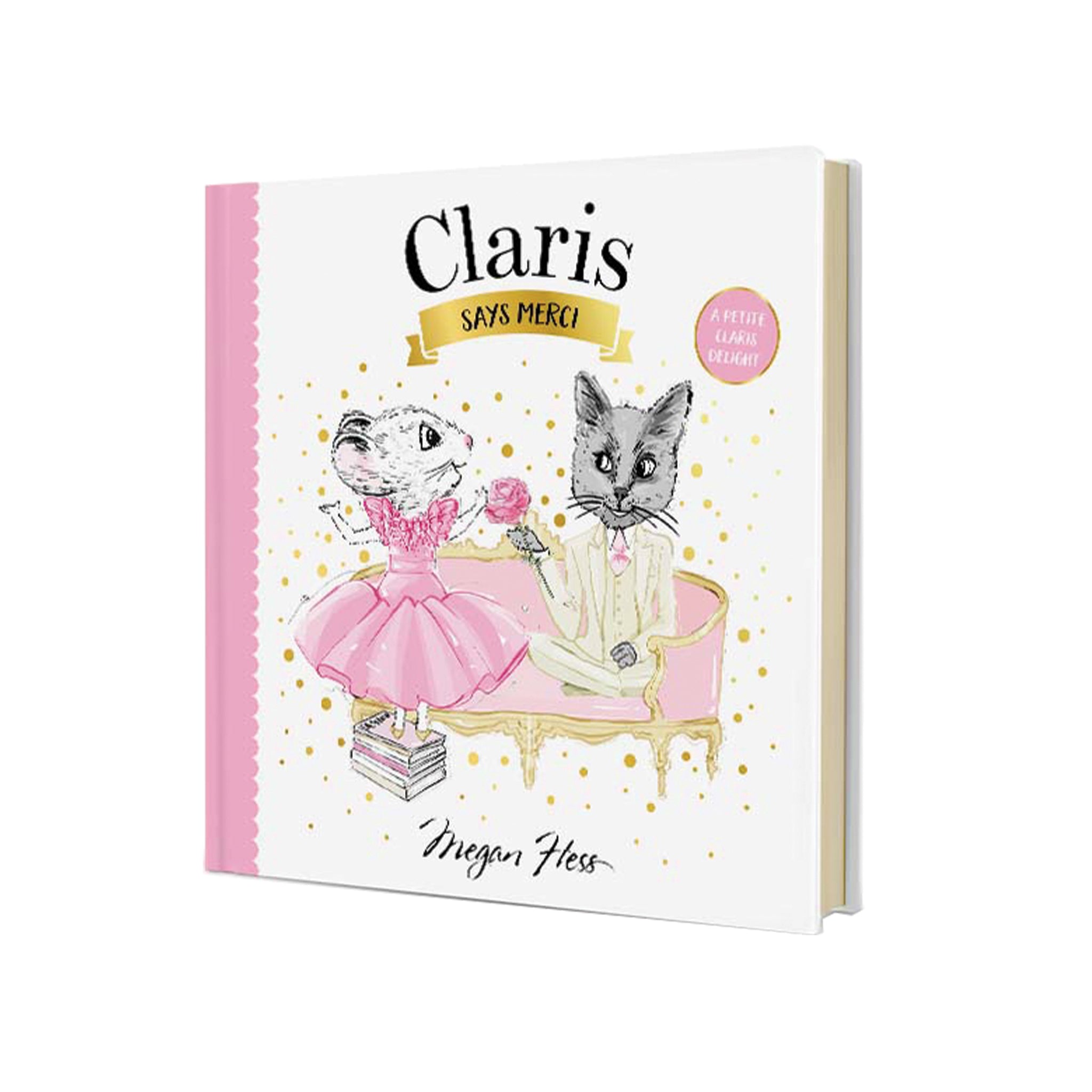 Claris The Mouse: Claris Says Merci Book & Pink Mini Plush Doll Gift Set - Perfect for Kids' Birthday Gifts, Storytime & Collectible Plush Toys