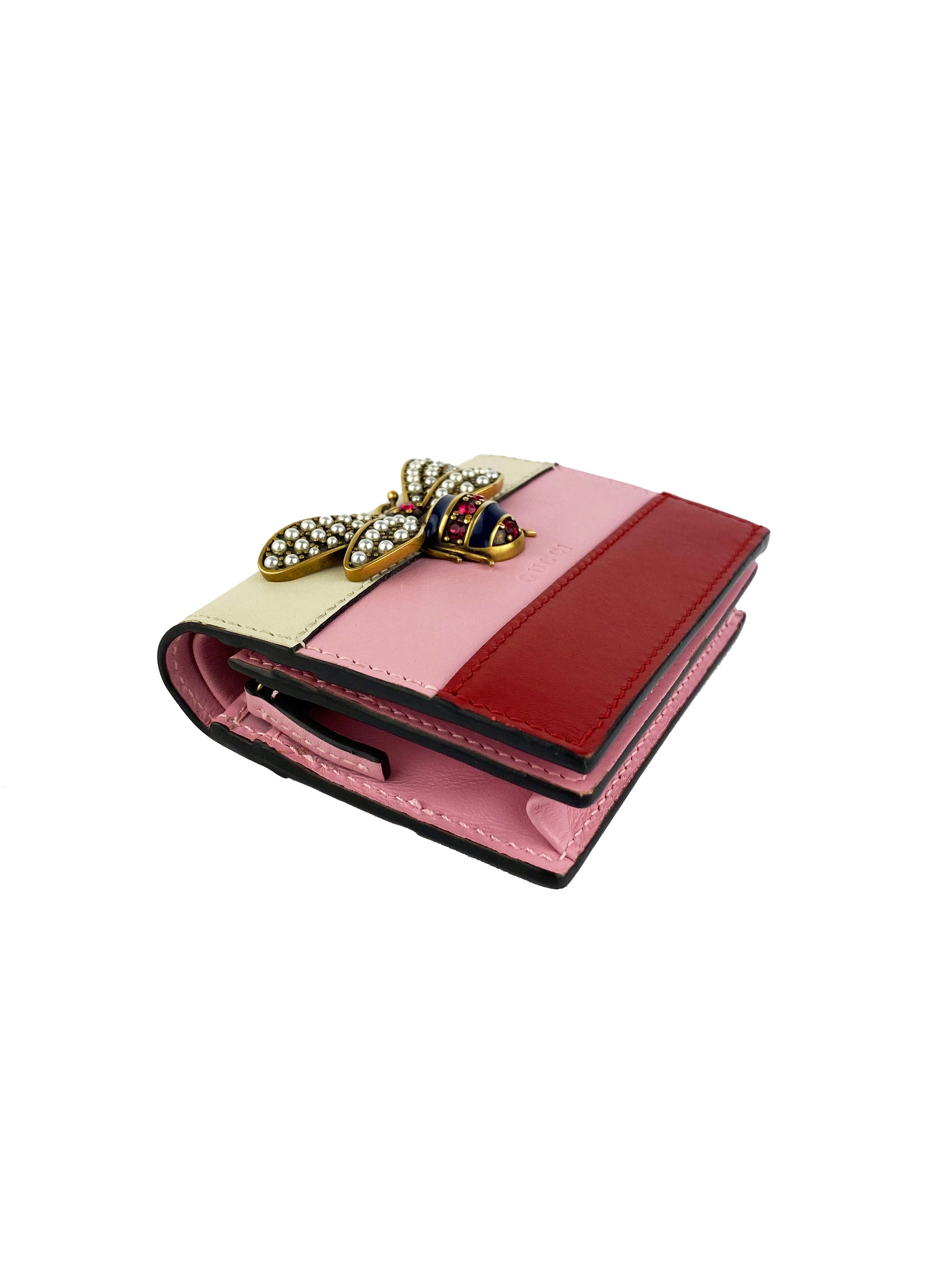 Gucci Lilith Bee Compact Wallet for Women - Luxury Designer Wallet with Bee Motif - Perfect for Everyday Use, Travel & Gifting