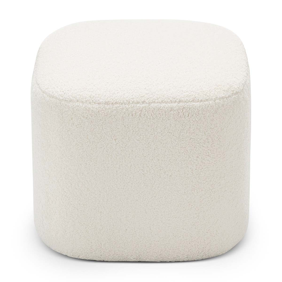 Ayla Boucle Square Ottoman - Modern Upholstered Storage Footrest Pouf for Living Room, Bedroom & Nursery - Soft and Stylish Home Decor Accent