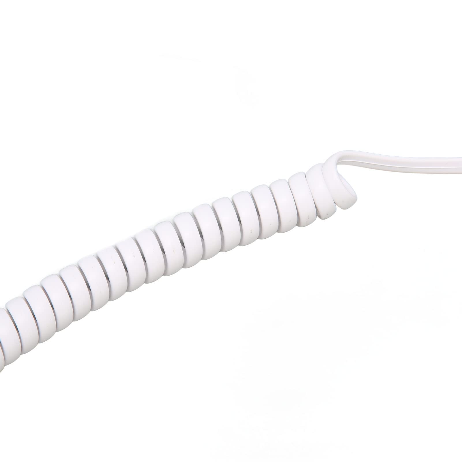 Vintage Retro 3.5mm Wired Telephone Handset - Classic Style Cell Phone Mic & Receiver for iPhone, Android Smartphones, Computers - Perfect for Podcasting, Gaming, Streaming & Office Calls (White)
