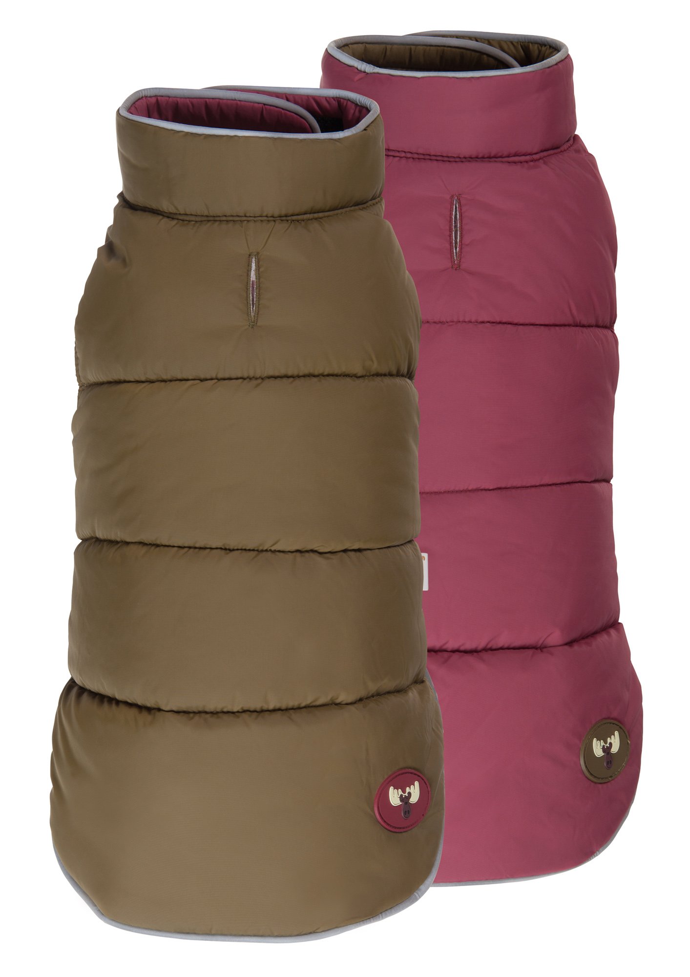 Fab Dog Reversible Puffer Vest Dog Jacket - Waterproof Winter Coat for Small Medium Large Dogs - Outdoor Adventure & Daily Walk Wear