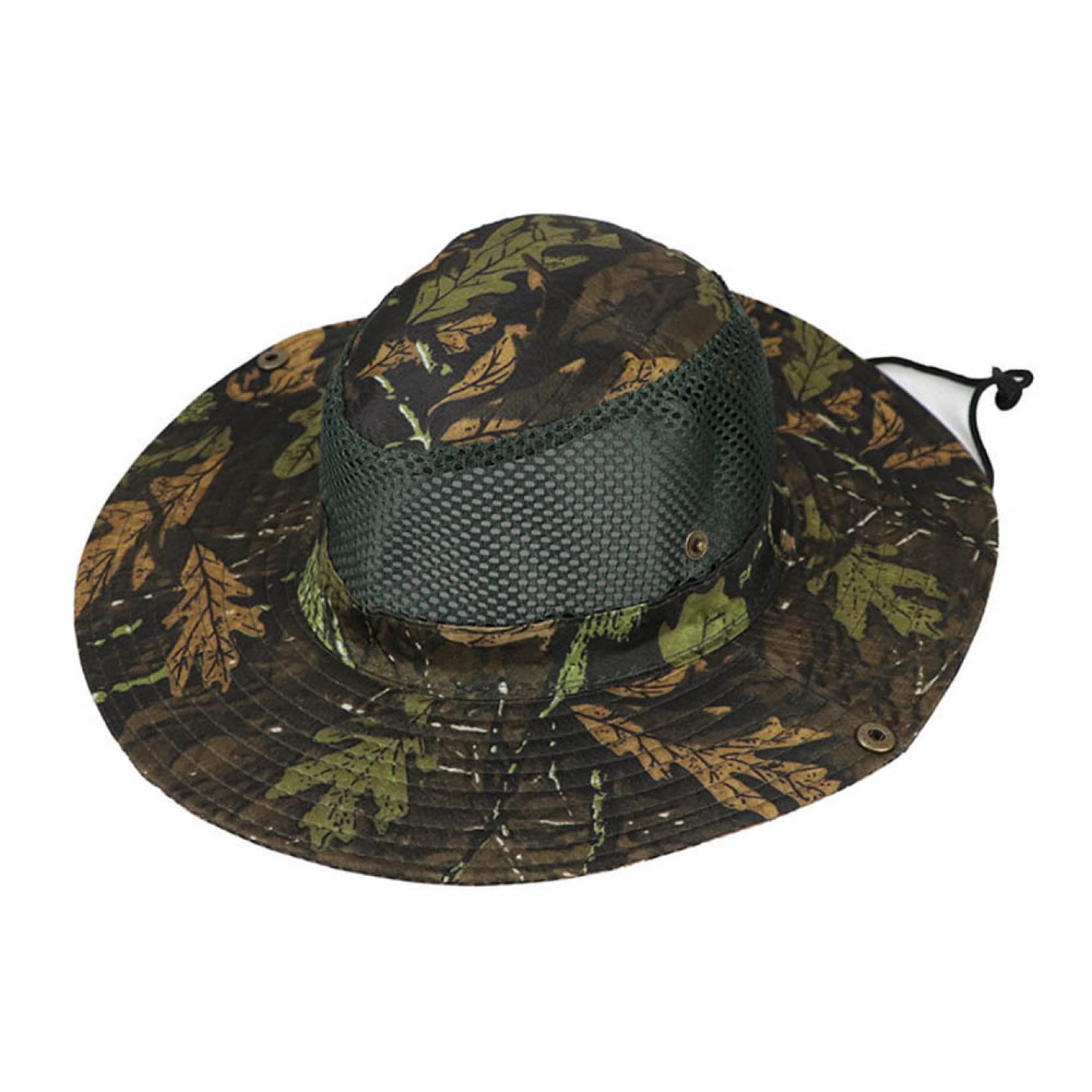 Men's Camouflage Bucket Hat - Wide Brim Sun Hat for Fishing, Camping & Outdoor Activities | Jungle Camo Fisherman Cap UV Protection