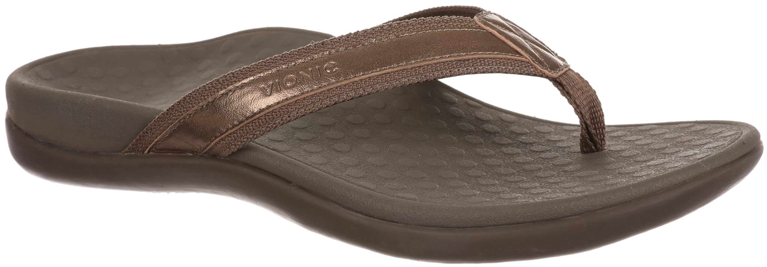 Vionic Women's Tide Toe Post Sandals - Orthotic Arch Support & Comfortable Flip Flops for Plantar Fasciitis Relief - Perfect for Beach, Pool & Summer Walking