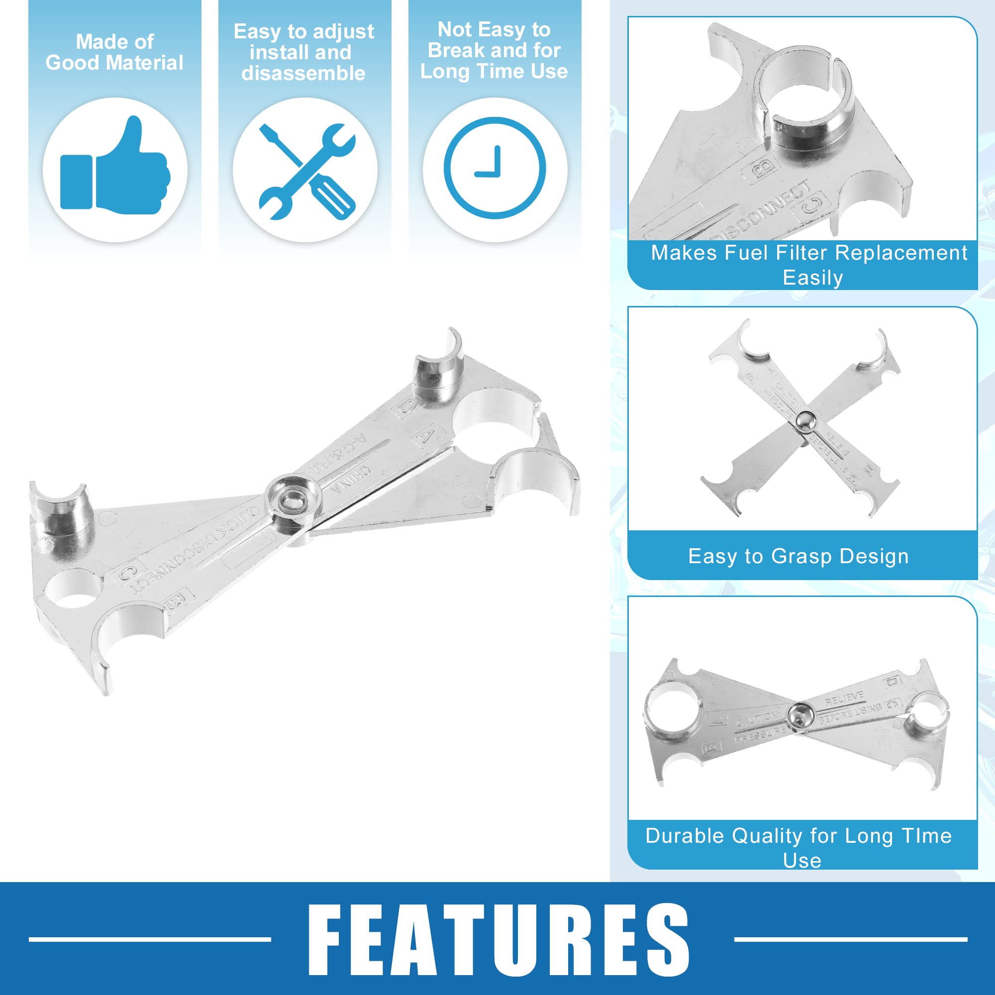 Universal Fuel Line Disconnect Tool Kit - 3/4