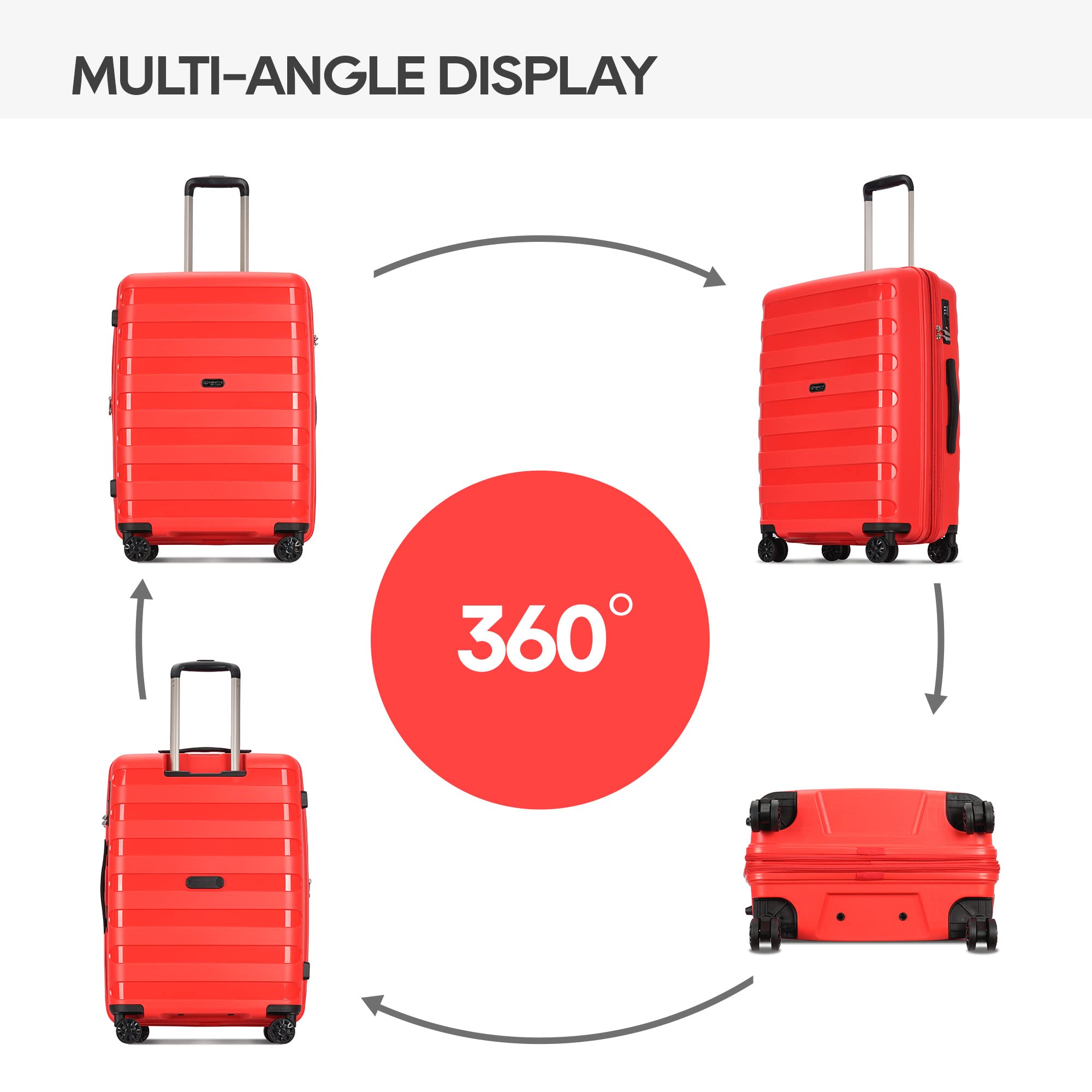 Expandable 2-Piece Luggage Set with Spinner Wheels & TSA Lock - 20