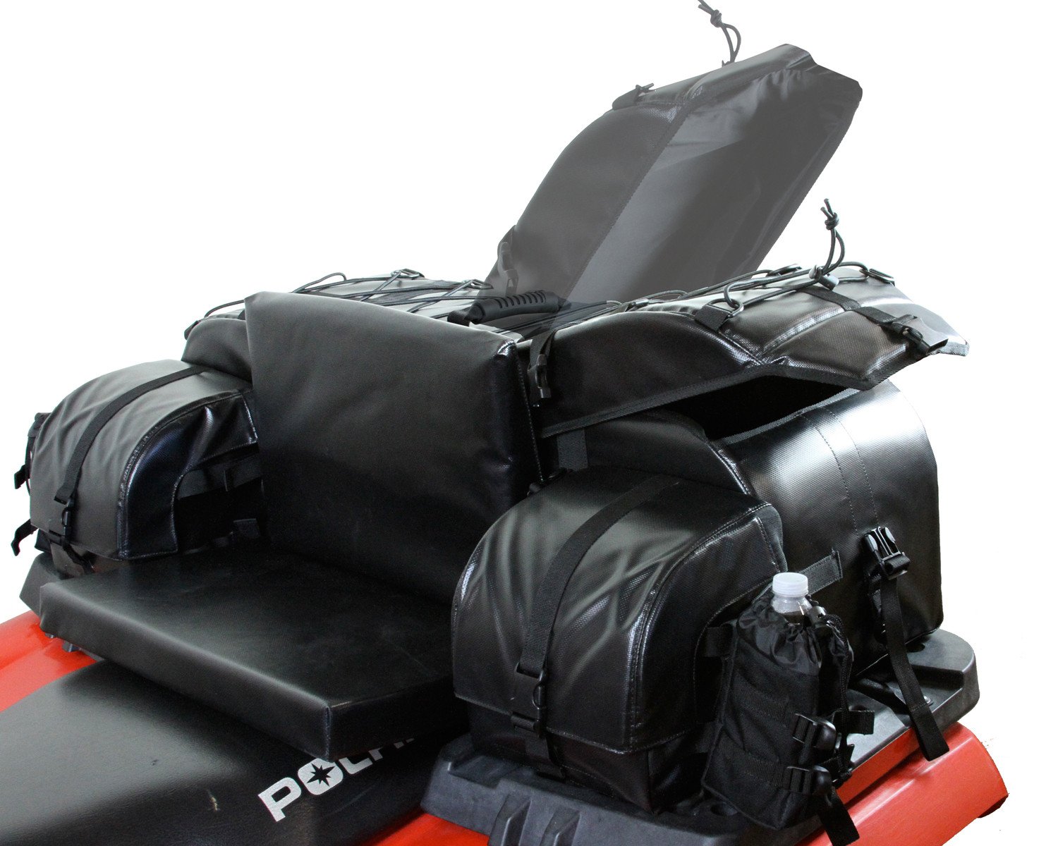 Arch Series Oversized ATV Cargo Bag - Heavy Duty Padded Rear Rack Utility Pack for Motorcycle, Dirt Bike & UTV - Waterproof Storage for Camping Gear & Off-Road Adventures (Black)