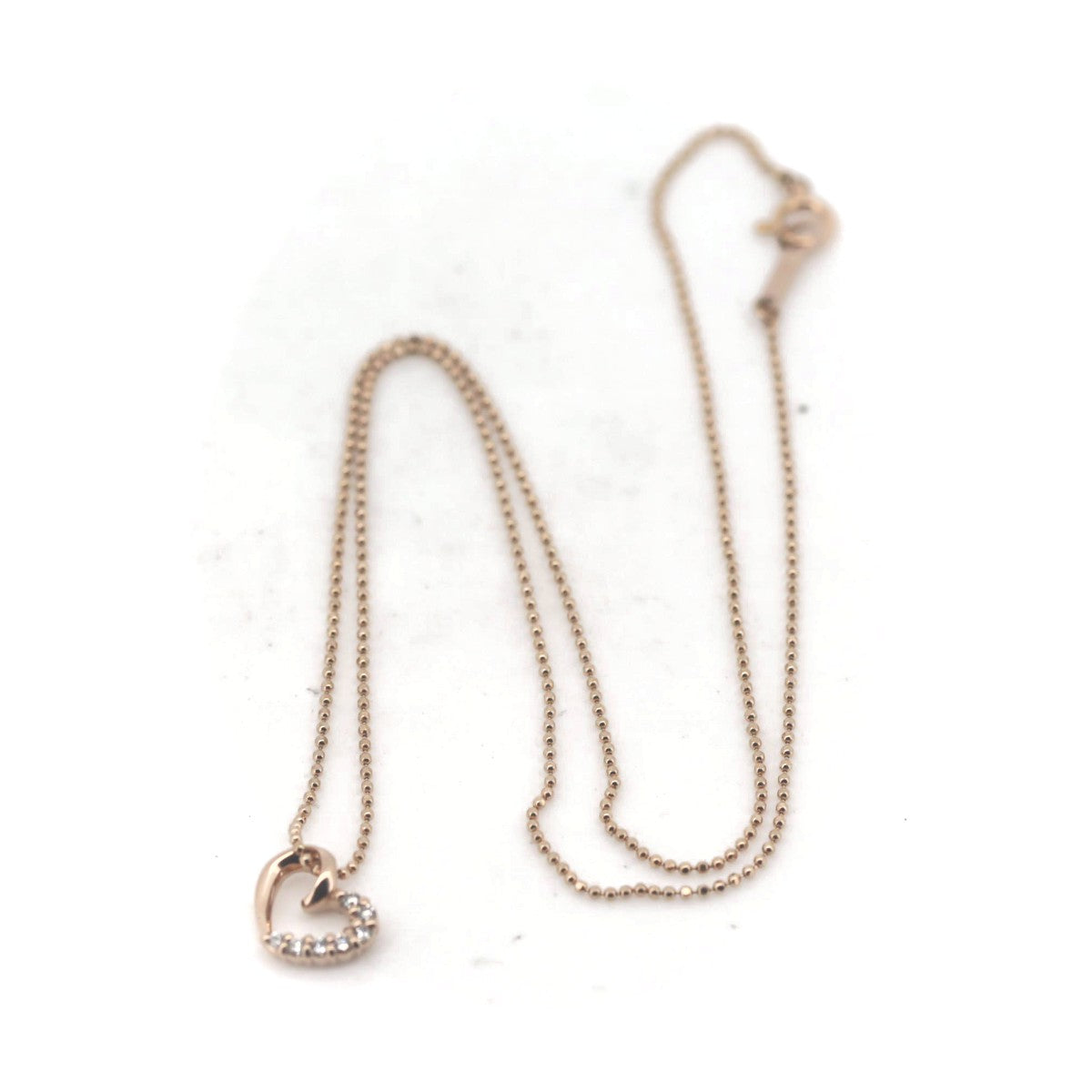 4℃ Heart Motif 18K White Gold Diamond Pendant Necklace for Women - Perfect Gift for Anniversary, Valentine's Day & Special Occasions