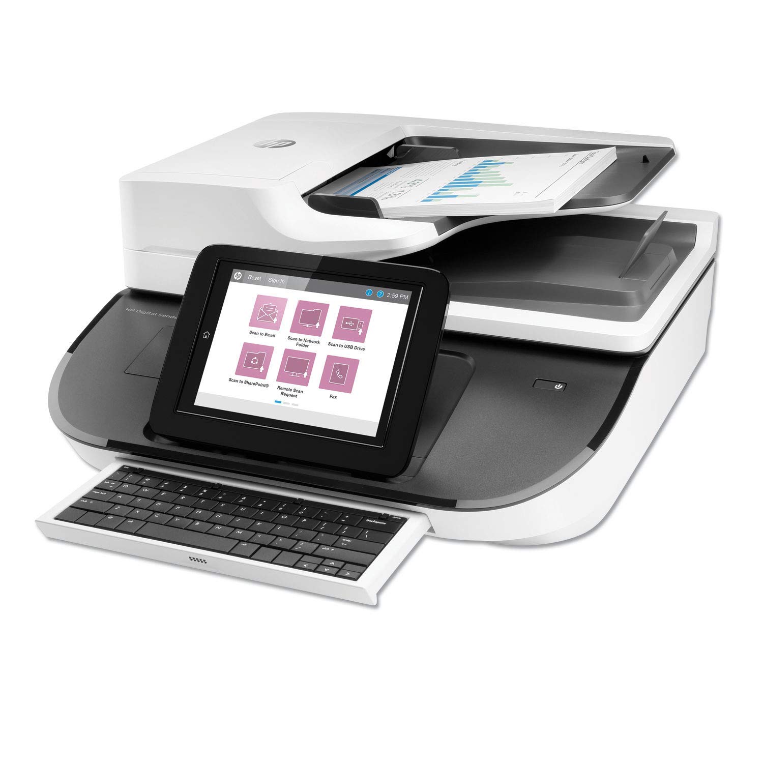 HP Digital Sender 8500 Sheetfed Scanner - 600 dpi Optical Resolution, High-Speed Document Scanning (Renewed) - Perfect for Office Document Digitization & Archiving
