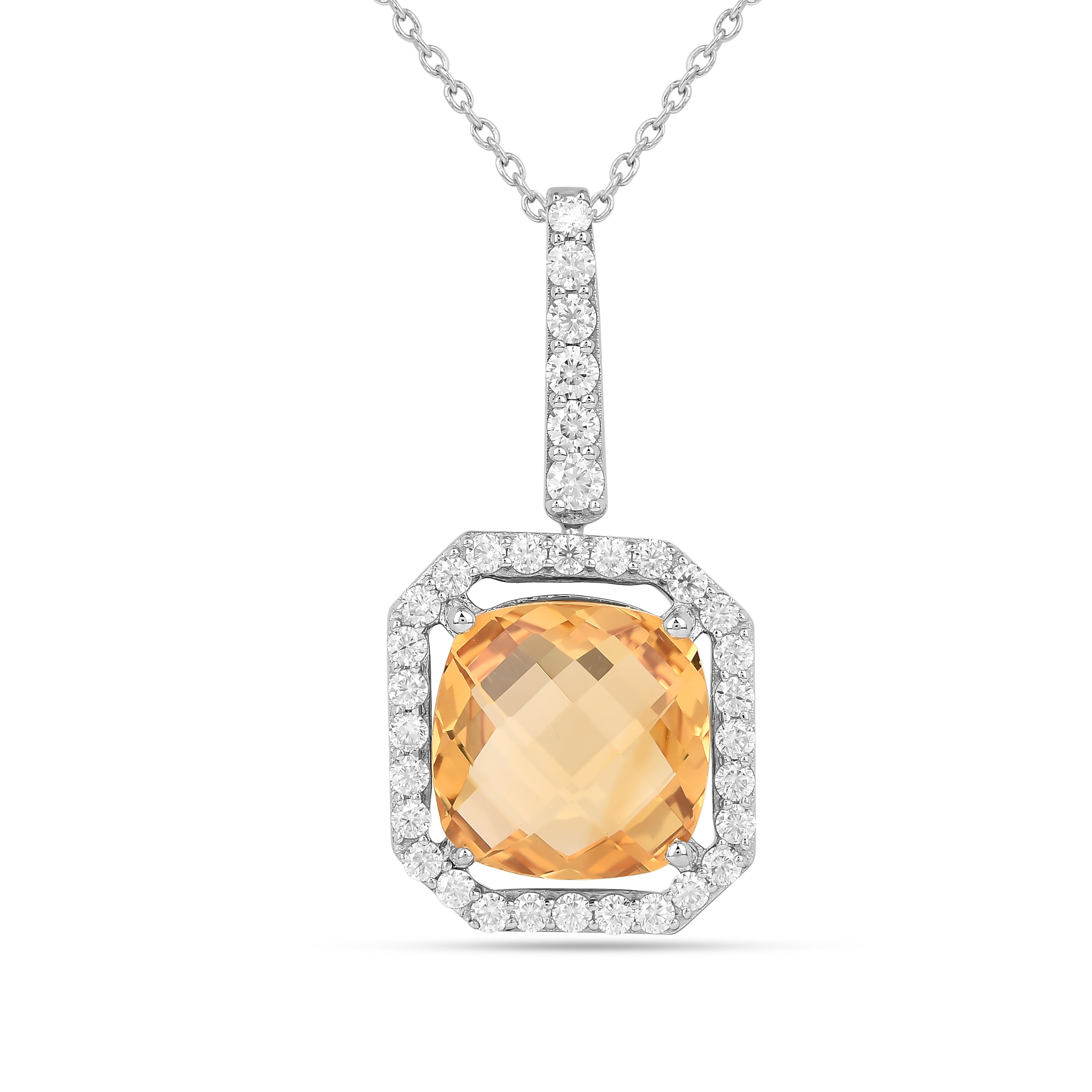 Natural Yellow Briolette Cut Citrine Pendant Necklace for Women - Elegant Gemstone Jewelry Gift for Birthday, Anniversary & Special Occasions | Perfect for Everyday Wear, Date Nights & Formal Events
