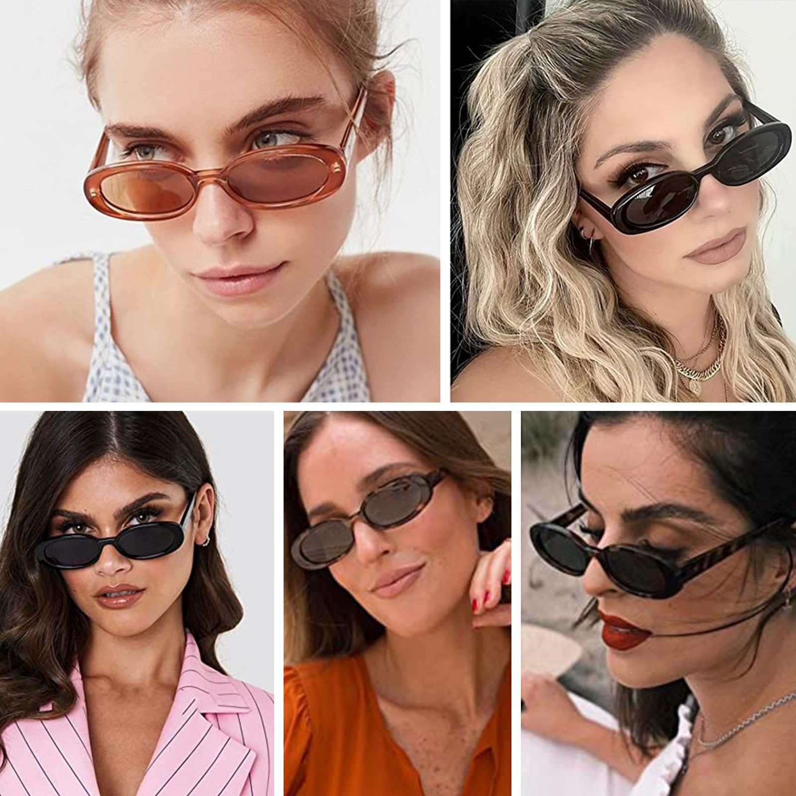 Stylish Oval Sunglasses for Women - UV Protection, Polarized, Trendy Fashion Accessory - Perfect for Beach, Driving & Outdoor Activities