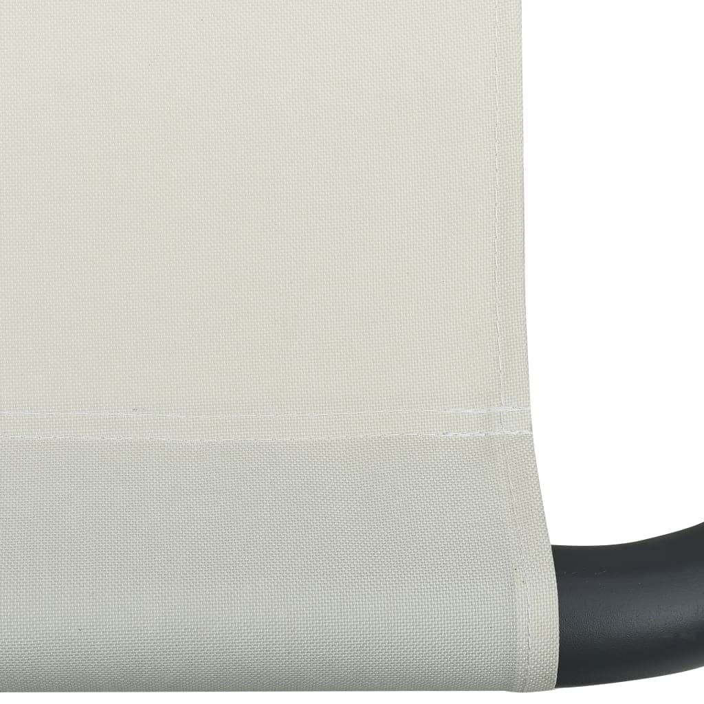 Outdoor Patio Lounge Bed with Cream Fabric - Perfect for Backyard Relaxation, Poolside Lounging, and Sunbathing