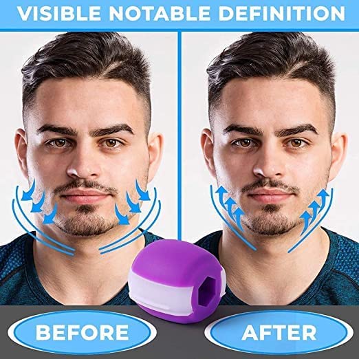 MAGHROLA® Jawline Exerciser for Men & Women - Double Chin Reducer, Face Shaper & Neck Toner - Look Younger & Healthier - Stress Relief & Craving Control - Perfect for Home, Office & Travel Use