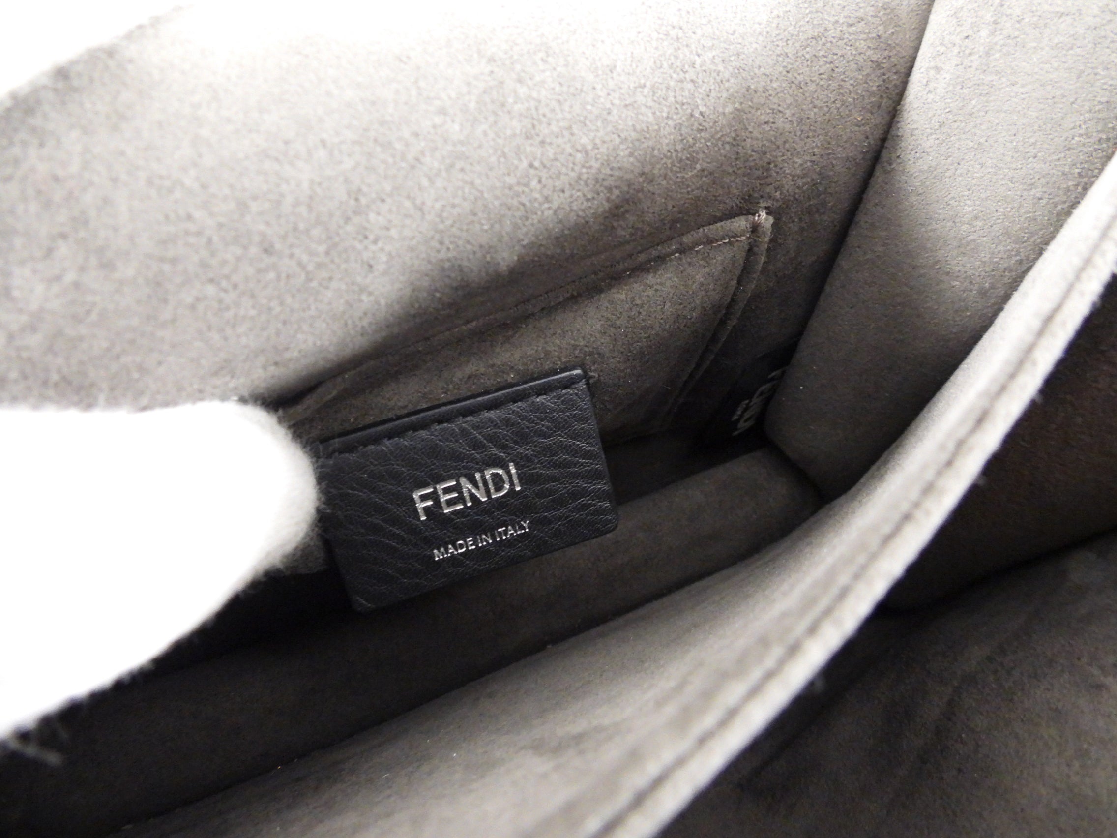 Fendi Dark Red Leather Kan I Shoulder Bag for Women | Luxury Designer Handbag for Work, Travel & Evening Events