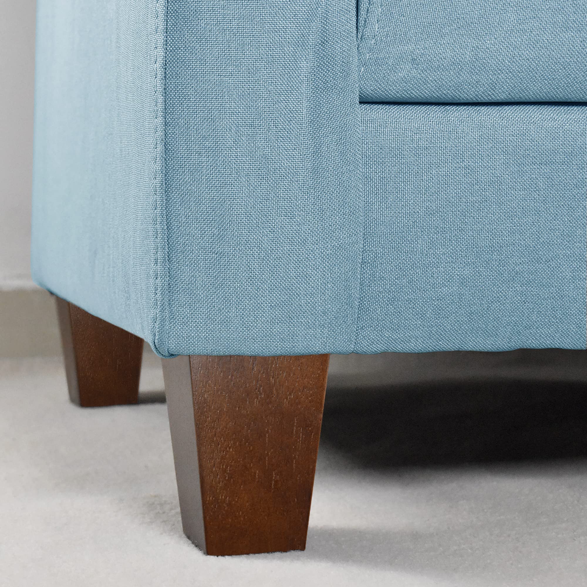 AORYVIC 4 Inch Wooden Furniture Legs - Set of 6 Square Sofa Couch Legs - Mid-Century Modern Replacement Legs for Armchair, Recliner, Dresser, Sideboard - Perfect for Home Office, Living Room & Bedroom Furniture Upgrade