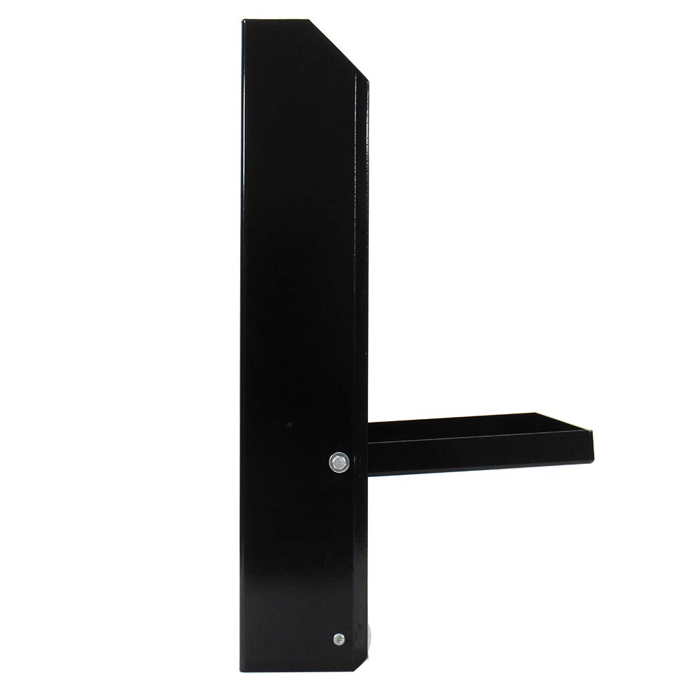 Pit Posse 458BK Jr Work Station Storage Cabinet Shelf Rack Holder Caddy - Heavy Duty Aluminum Garage Organizer for Mechanics, Race Trailers & Automotive Shops - Made in USA (Black) - Perfect for Tool Storage, Workshop Organization & Vehicle Maintenance