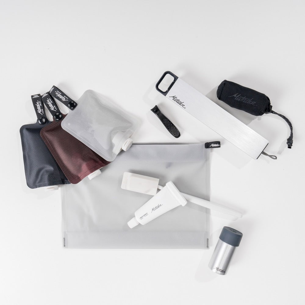 Matador FlatPak Toiletry Bottle 3 Pack - Leak-Proof Travel Containers for Shampoo, Lotion & Cosmetics | Perfect for Camping, Gym & Airplane Carry-On