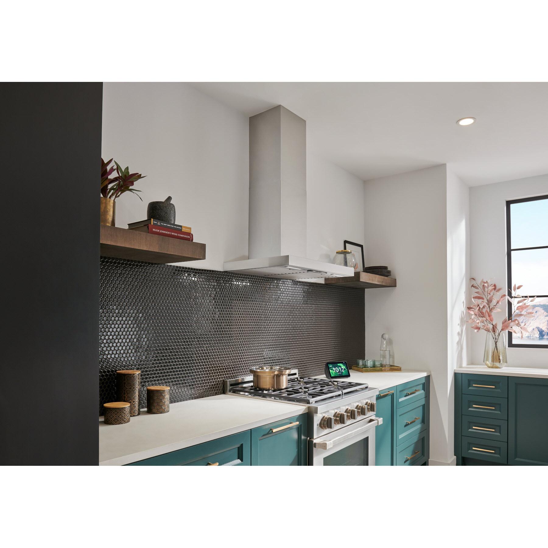 36 Inch WCS1 Series Stainless Steel Wall Chimney Range Hood - WCT1366SS - Powerful Ventilation for Kitchen, Perfect for Gas & Electric Stoves