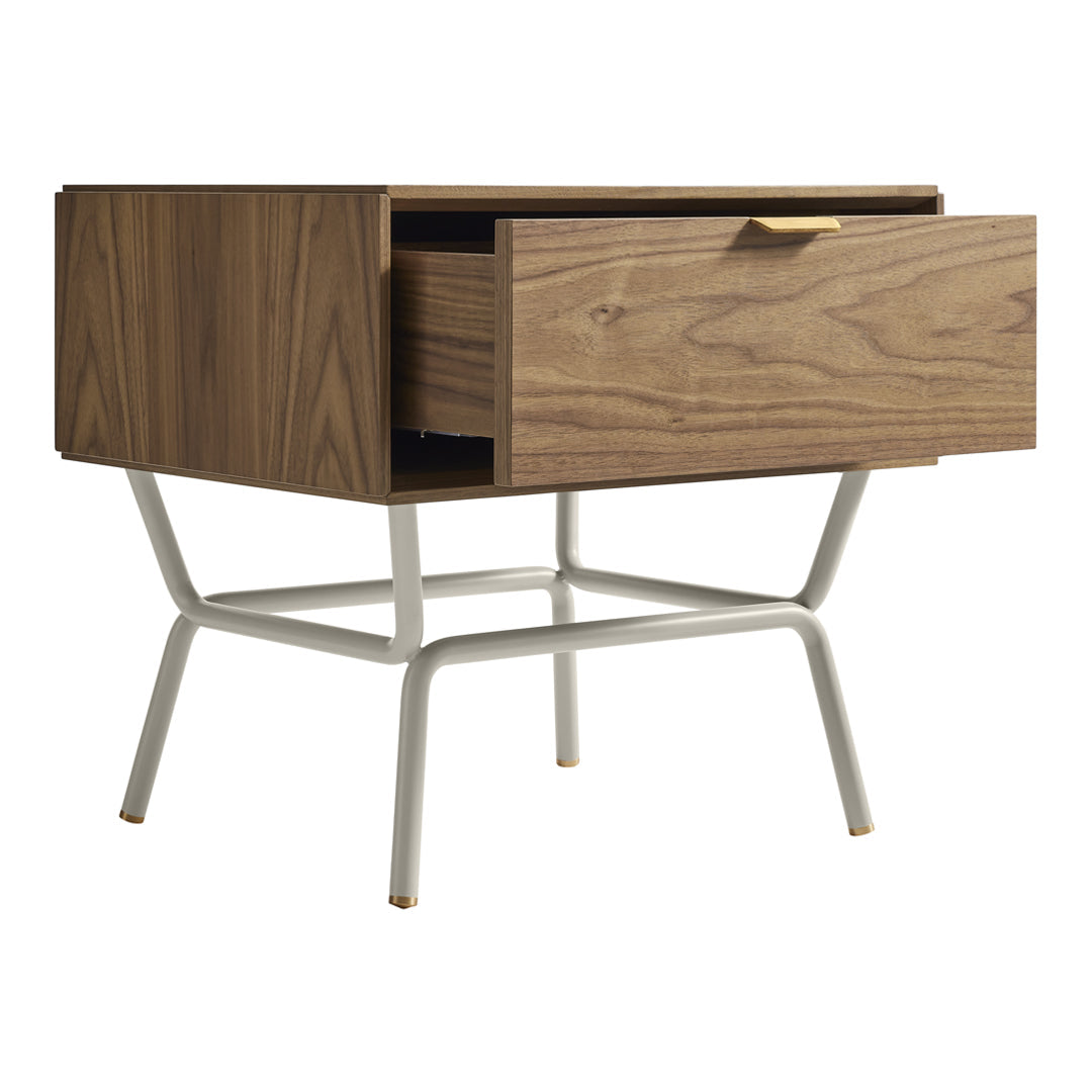 Modern Blu Dot Dang Nightstand - Minimalist Bedside Table with Storage Shelf | Perfect for Small Spaces, Bedrooms & Apartments