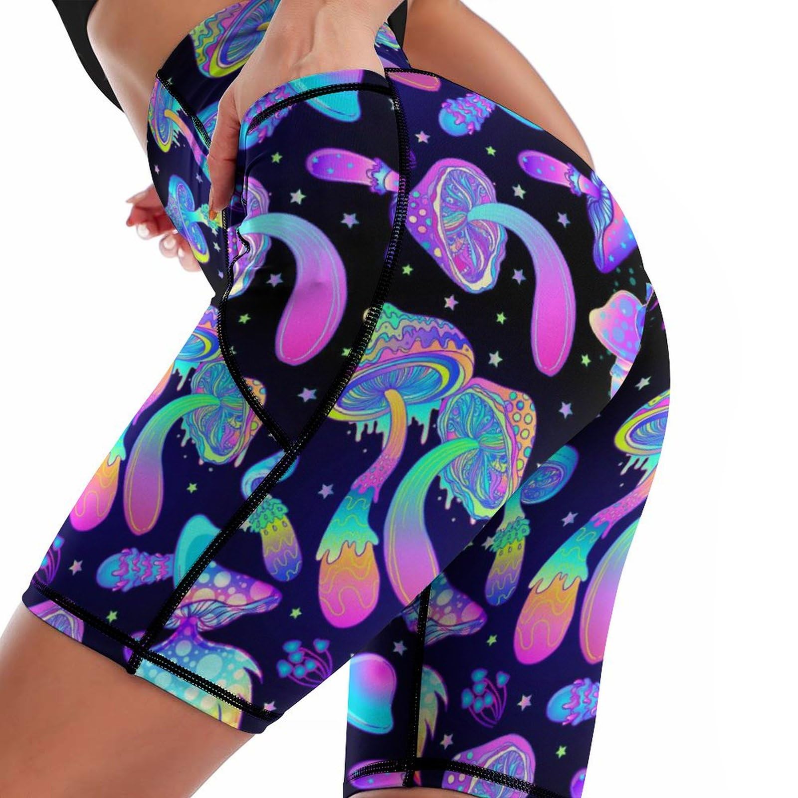 Women's High Waist Biker Shorts with Pockets - Workout Running Yoga Shorts for Women - Perfect for Gym, Cycling & Lounge Wear