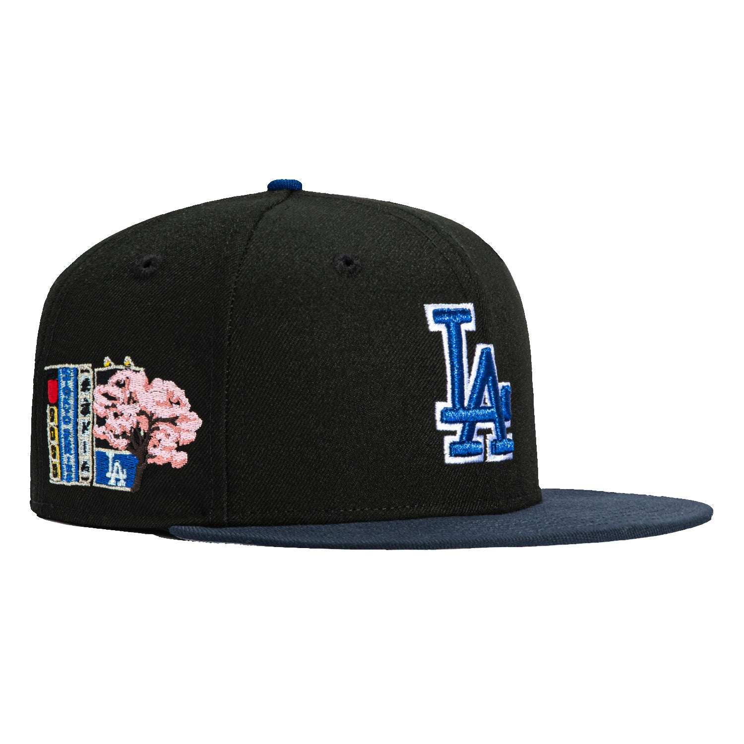 New Era 59Fifty Los Angeles Dodgers 2025 Tokyo Series Patch Snapback Hat - Black & Navy Blue Baseball Cap for Men, Women - Official MLB Licensed, Perfect for Games, Collecting & Streetwear Fashion