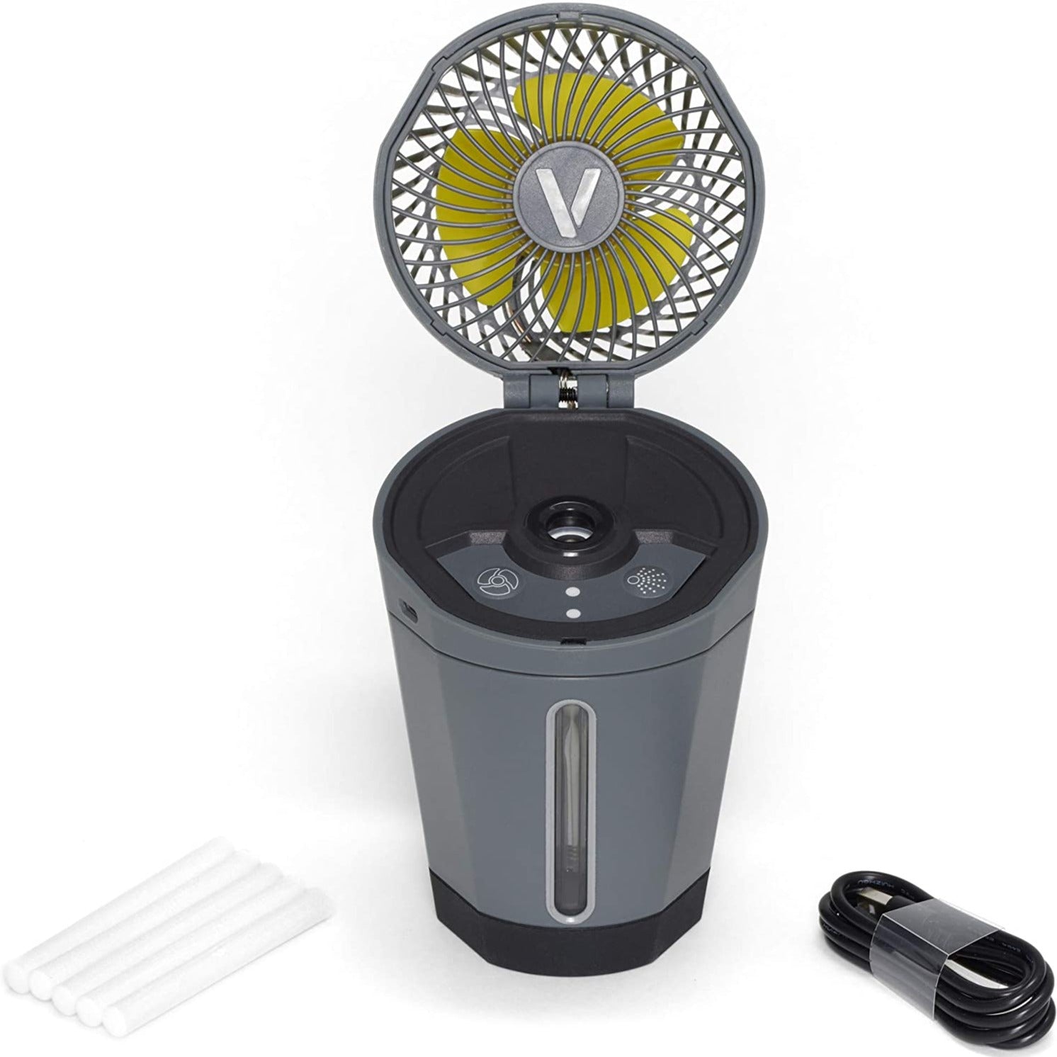 Veer Portable Misting Fan with Adjustable Speed - Outdoor Cooling Fan for Patio, Pool, Camping & Backyard | USB Rechargeable Battery Operated
