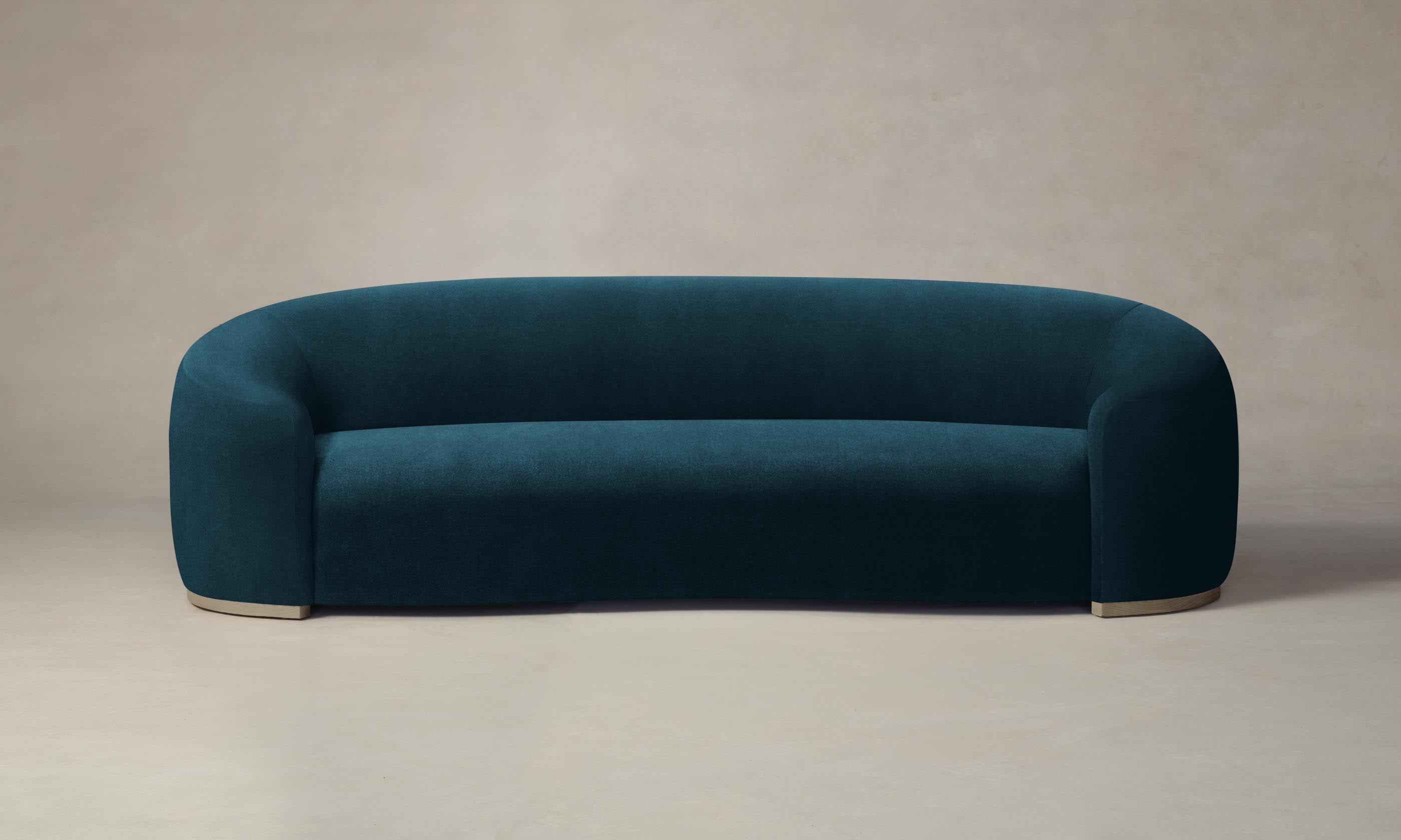 Chelsea Sofa - Performance Velvet Lagoon Blue Modern Living Room Furniture for Small Spaces | Perfect for Apartments, Condos & Cozy Homes
