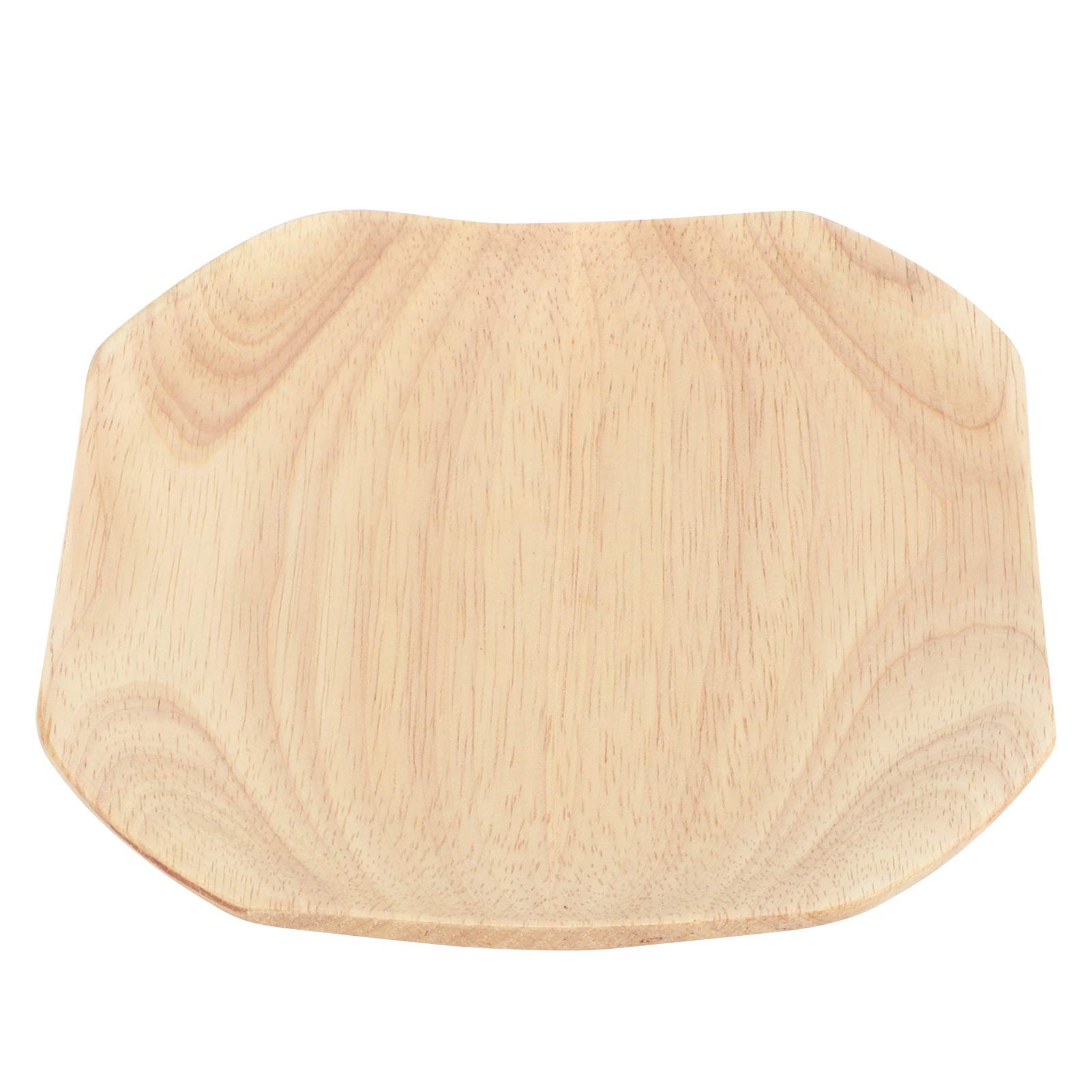 Omabeta Square Wooden Sushi Platter - 12 Inch Large Serving Tray for Sushi, Snacks, Dried Fruits, Cakes, Desserts | Elegant Party Dinner Plates & Home Tableware for Entertaining, Tea Time, and Fruit Display