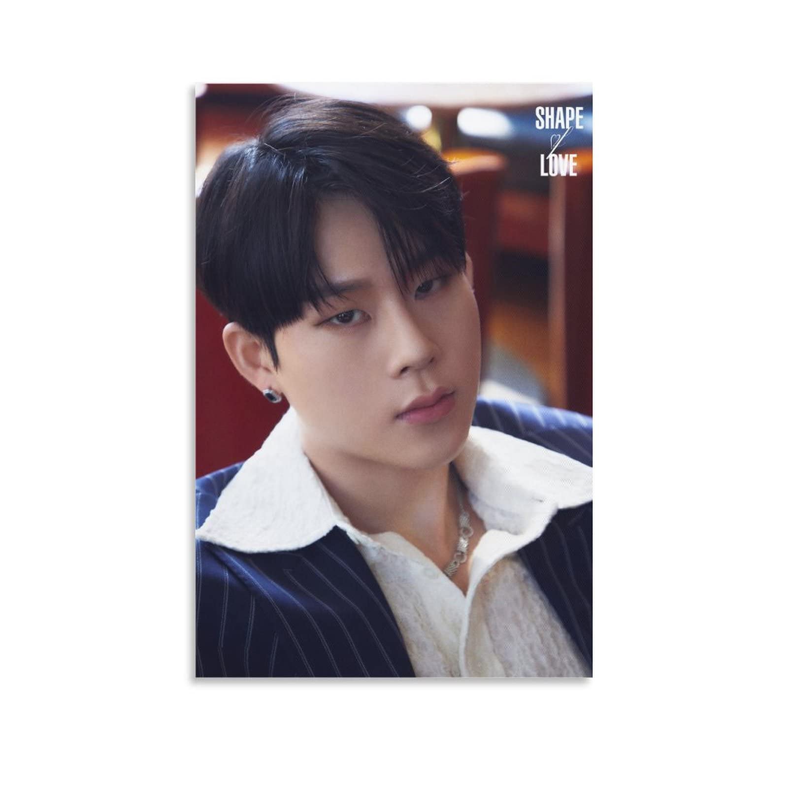 JOOHONEY MONSTA X Kpop Shape of Love Teaser Poster - 12x18 Inch (30x45cm) Canvas Wall Art for Bedroom, Office & Sports Room Decor - Perfect Gift for Kpop Fans & Music Lovers - Ideal for Home Decor, Fan Rooms & Kpop Collections