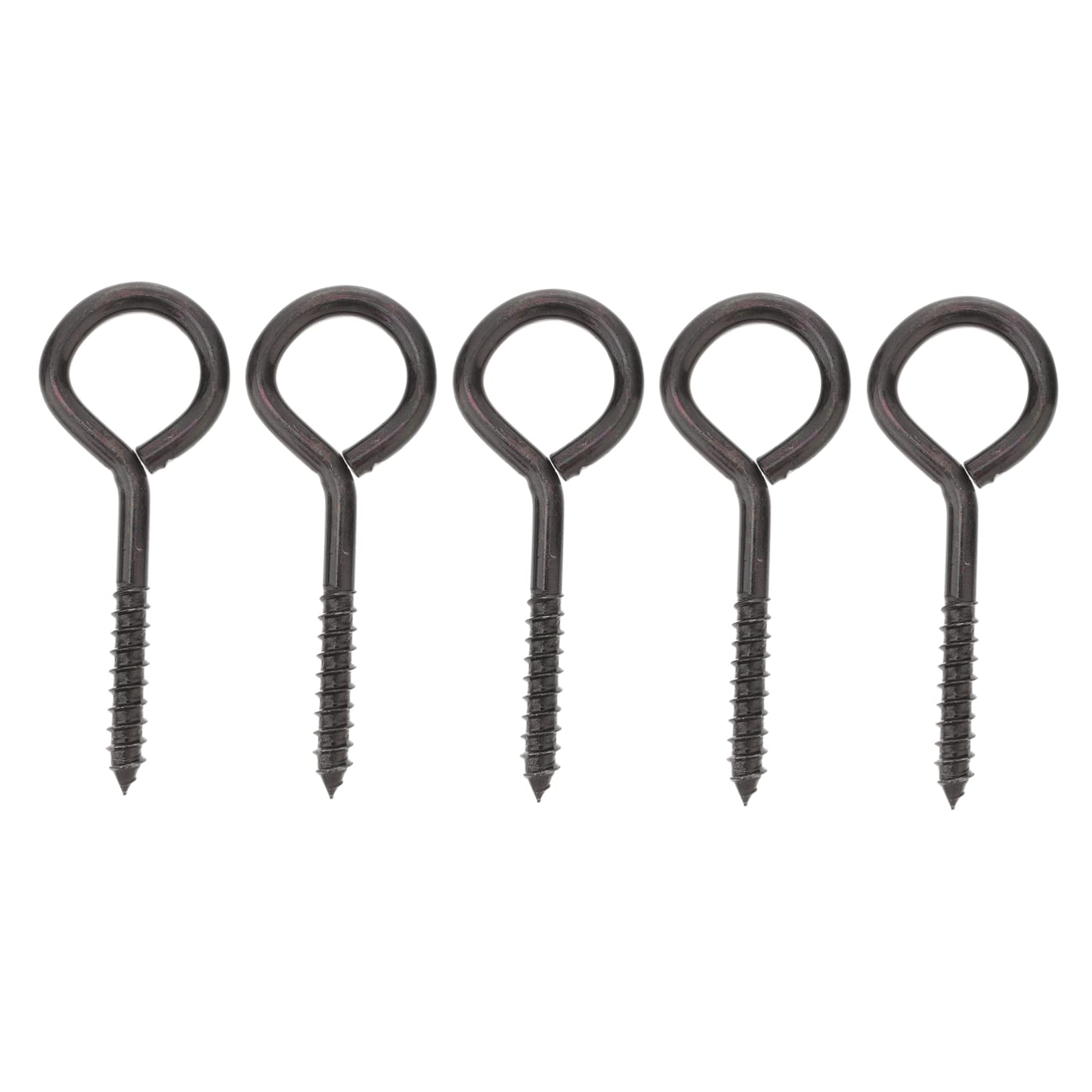 GAFOKI 5-Pack Stainless Steel Eye Hook Screws - Metal Self-Tapping Screws for Hanging Plants, Wind Chimes & Outdoor Decor - Durable Rust-Resistant Eye Bolts for Home & Garden Use