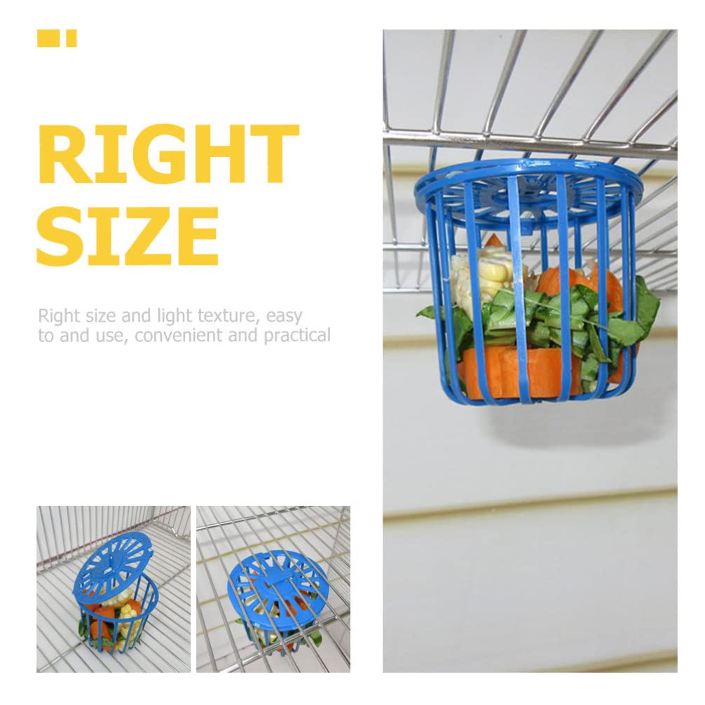 10pcs Bird Feeding Basket - Durable Parrot Fruit & Vegetable Feeder Basket, Foraging Toy for Pet Parrots, Cockatiels, Lovebirds - Perfect for Cage Enrichment & Healthy Snacking