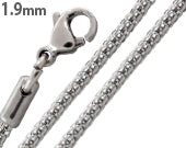 1.9mm Stainless Steel Snake Skin Mesh Chain Necklace for Women - Trendy Layering Jewelry for Casual Outfits & Evening Wear