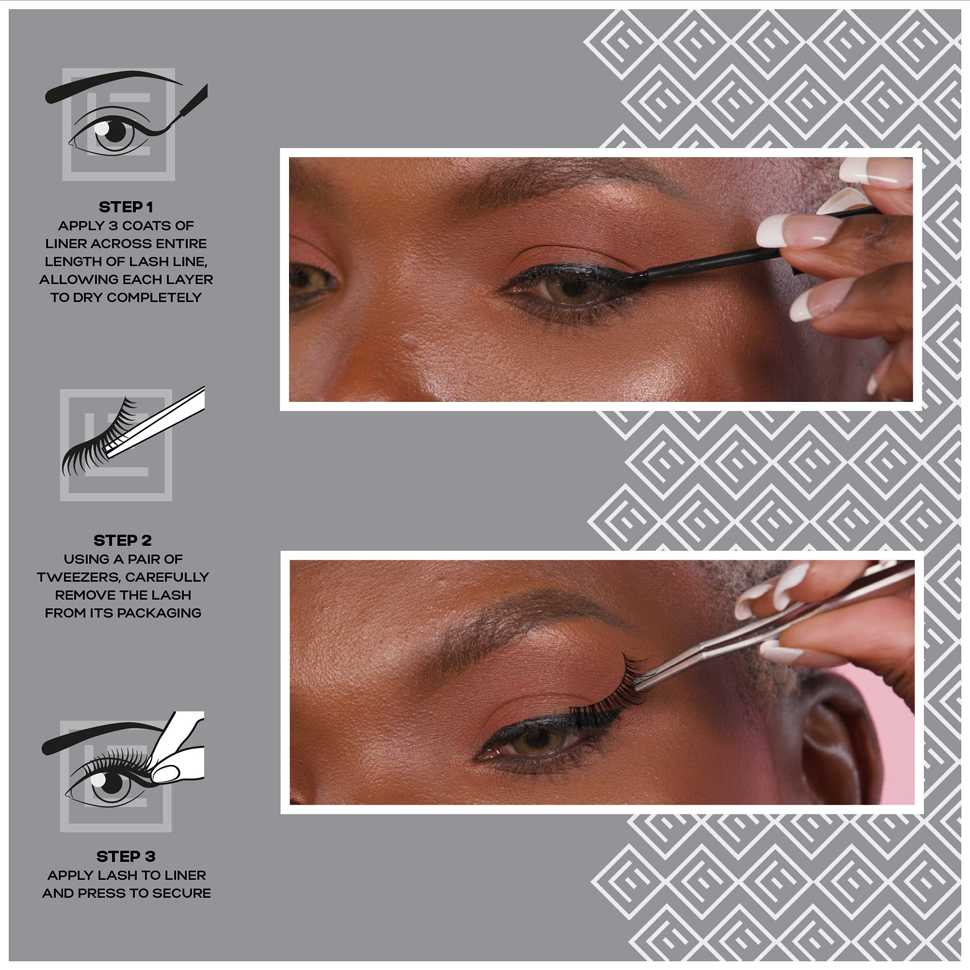 Eylure PROMAGNETIC Eyeliner & Lash Kit - No.117 Natural Fiber False Eyelashes in Black | Waterproof Magnetic Eyeliner for Long-Lasting Wear | Perfect for Parties, Weddings & Special Occasions