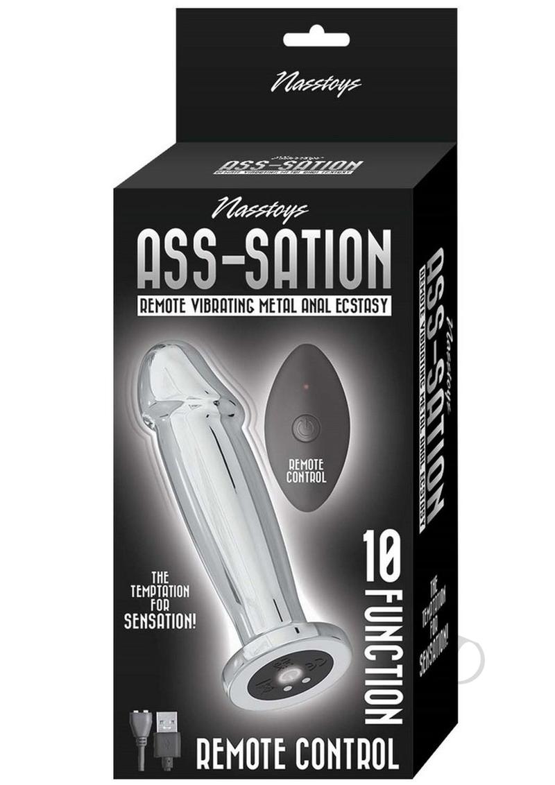 Remote Control Vibrating Metal Anal Plug - Silver | Sensual Pleasure for Couples & Solo Play | Discreet & Powerful Adult Toy
